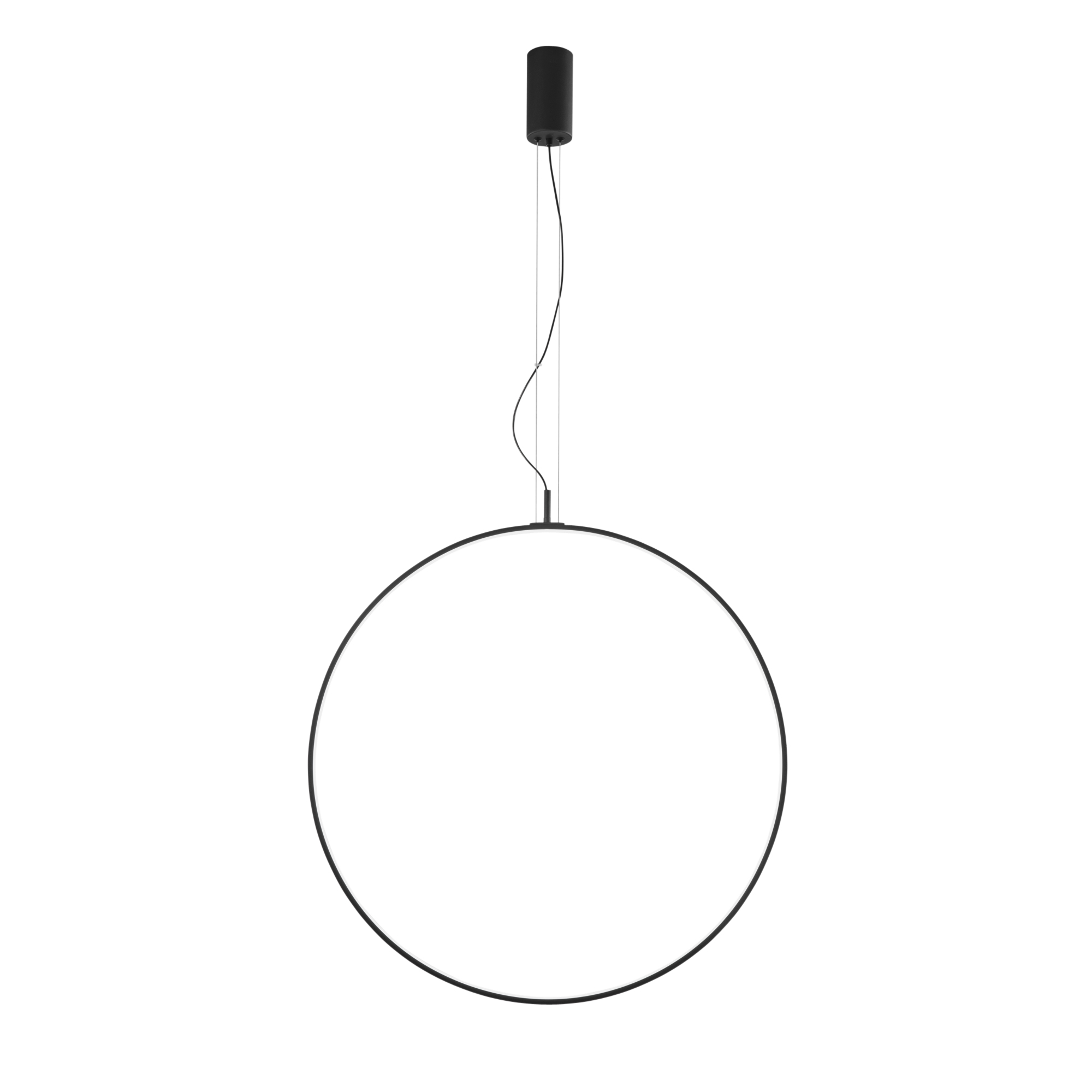 LED TOORX pendant in black aluminium Ø80 cm, CCT - Luce Ambiente e Design