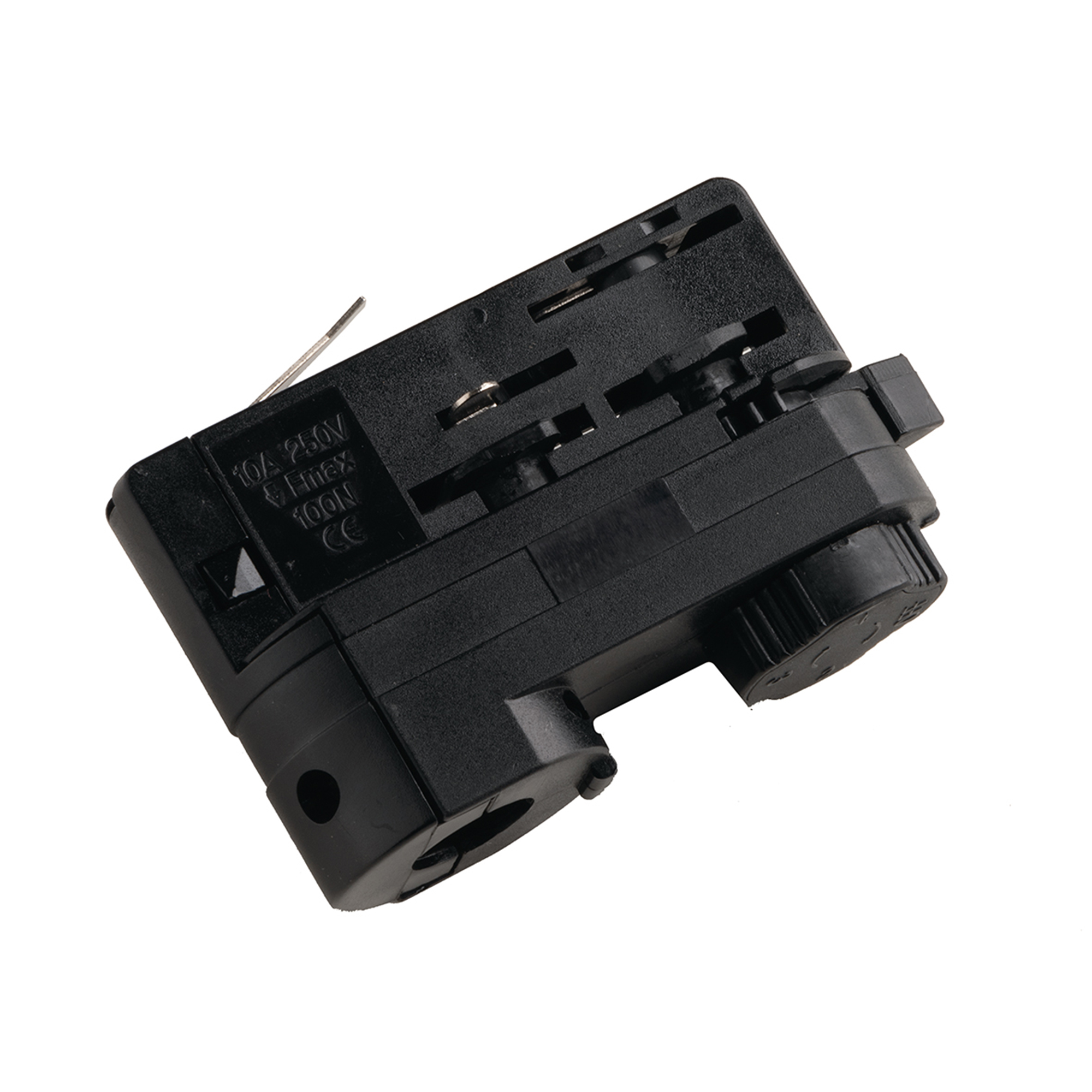 Black adapter for TRACK three-phase track - Intec