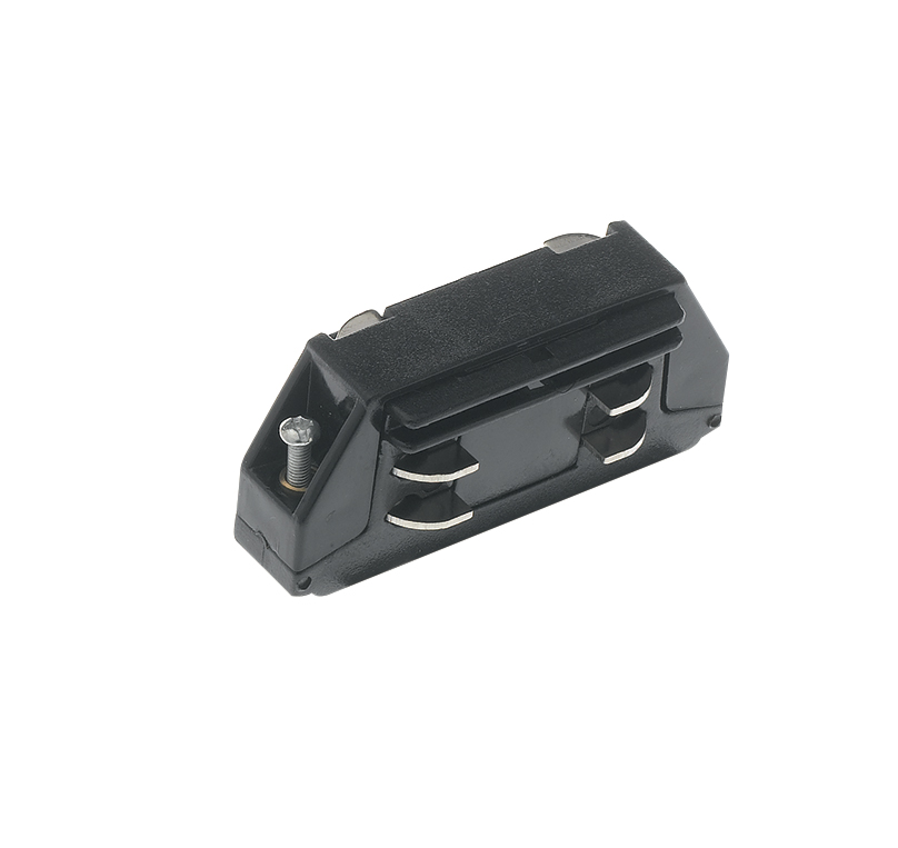 Mini linear connector for black three-phase system tracks - Intec