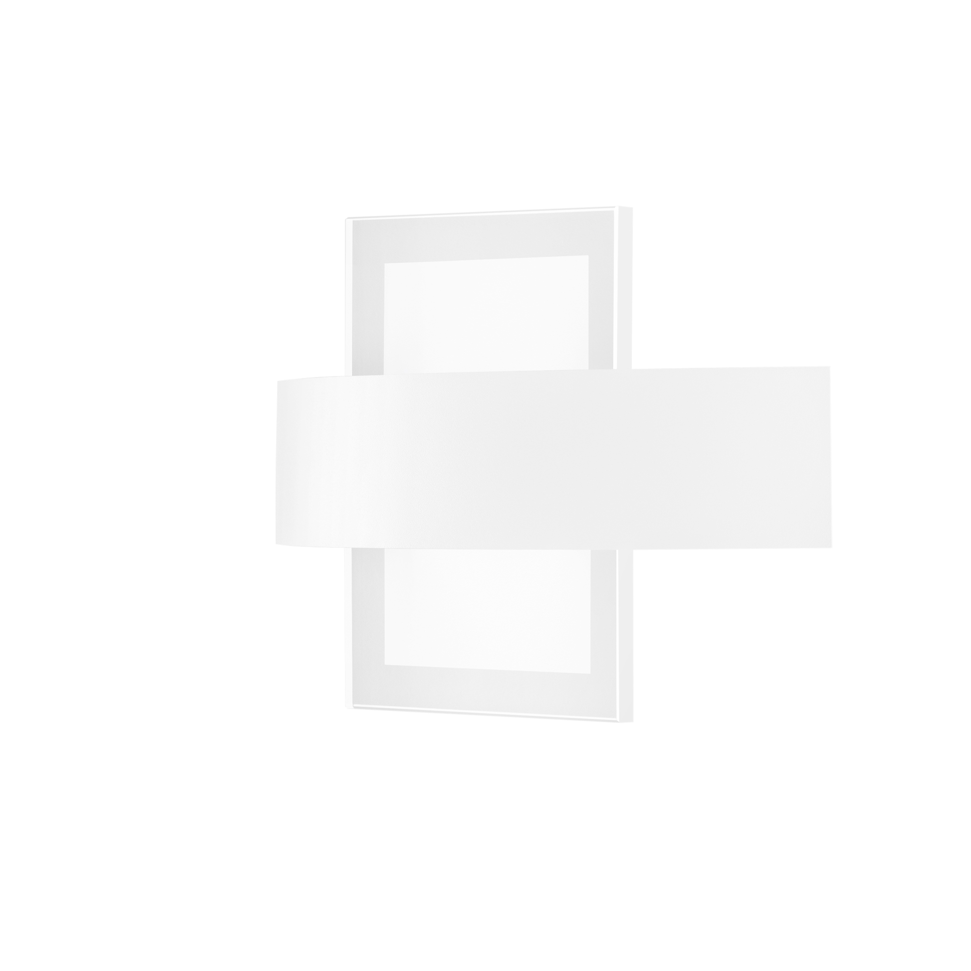 LED TRESOR wall light in white metal with glass diffuser 4000K (natural light) - Luce Ambiente e Design
