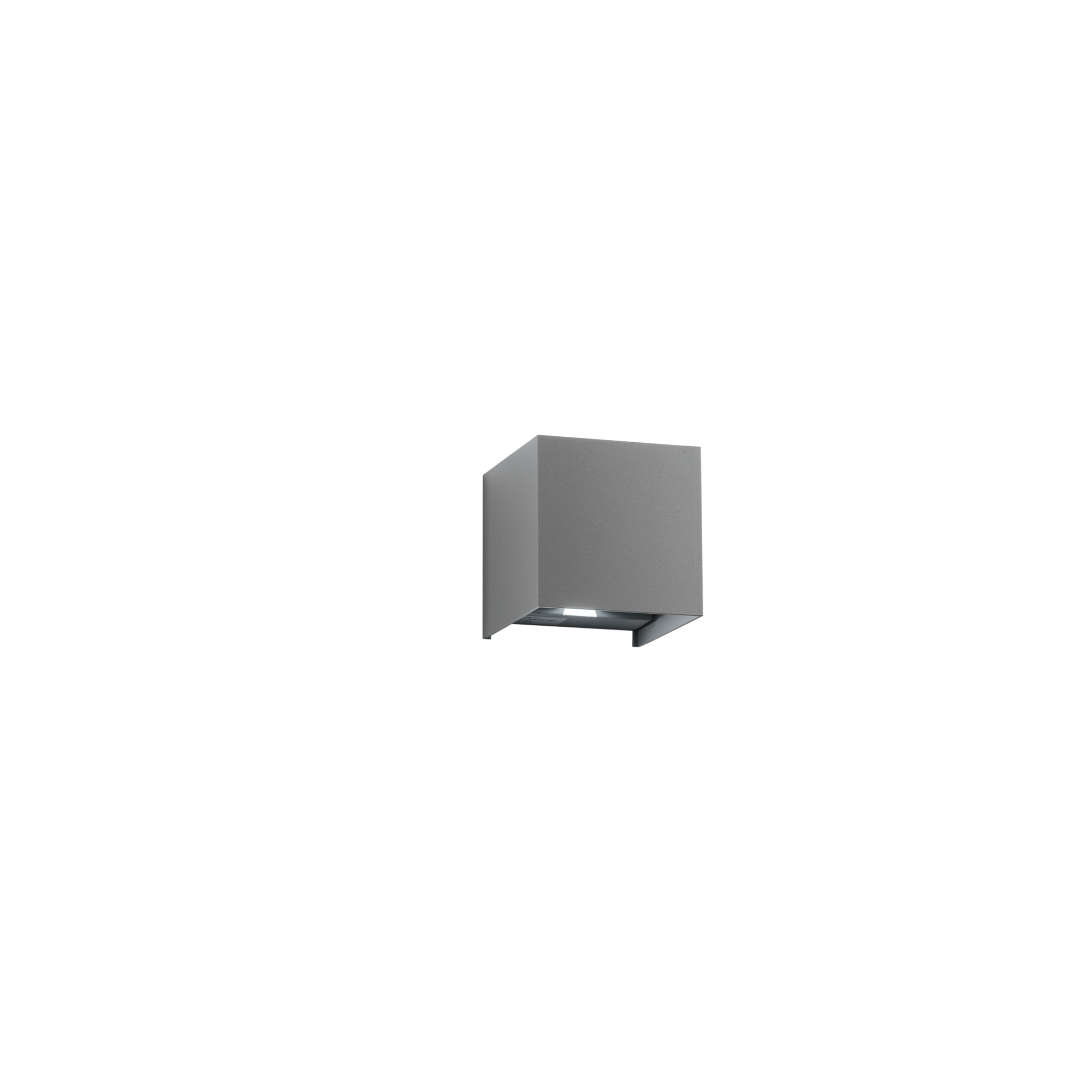 ALFA 10 outdoor LED wall light in grey aluminum 2x5W CCT IP54 - Intec