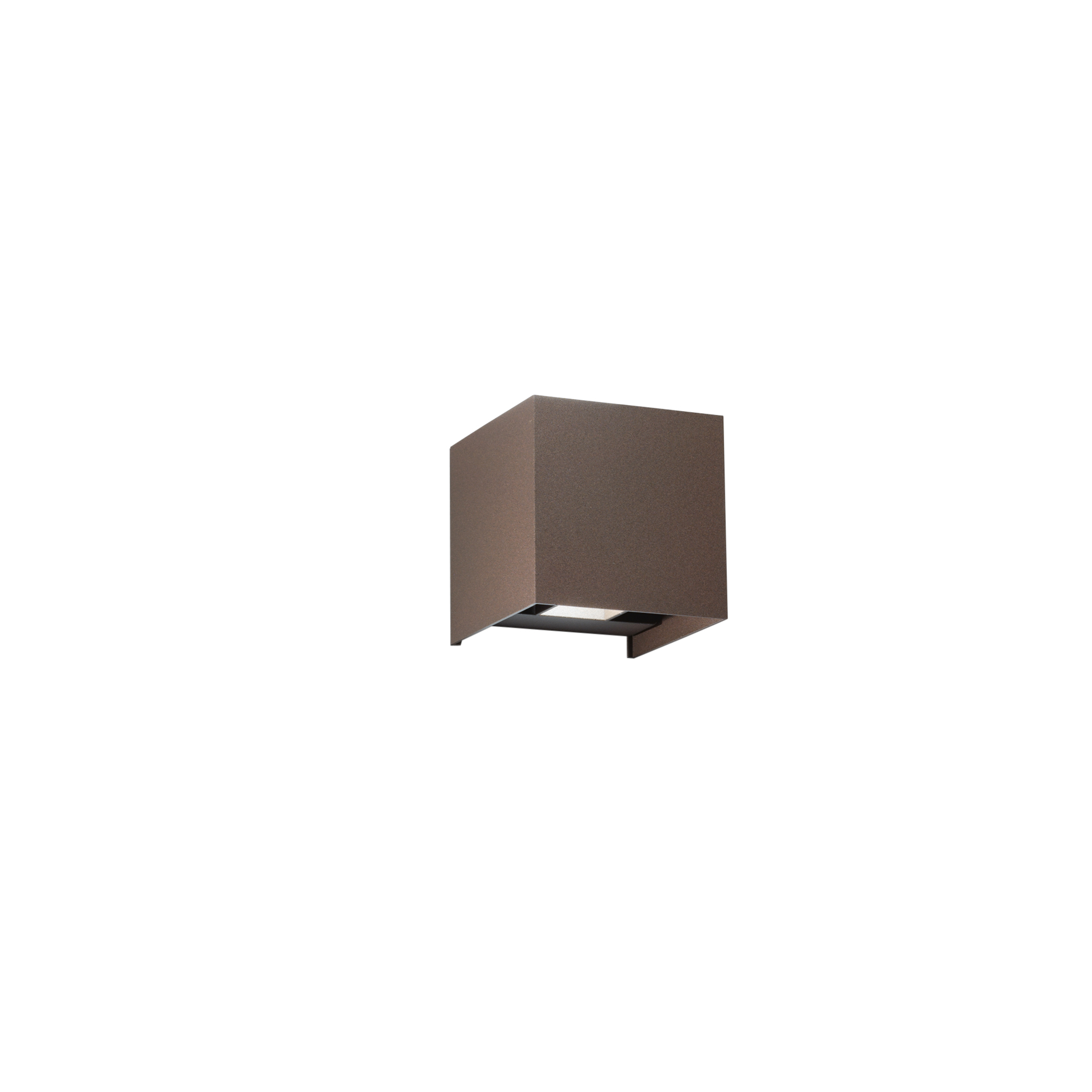 ALFA 20 outdoor LED wall light in bronze aluminum 2x10W with CCT IP54 - Intec