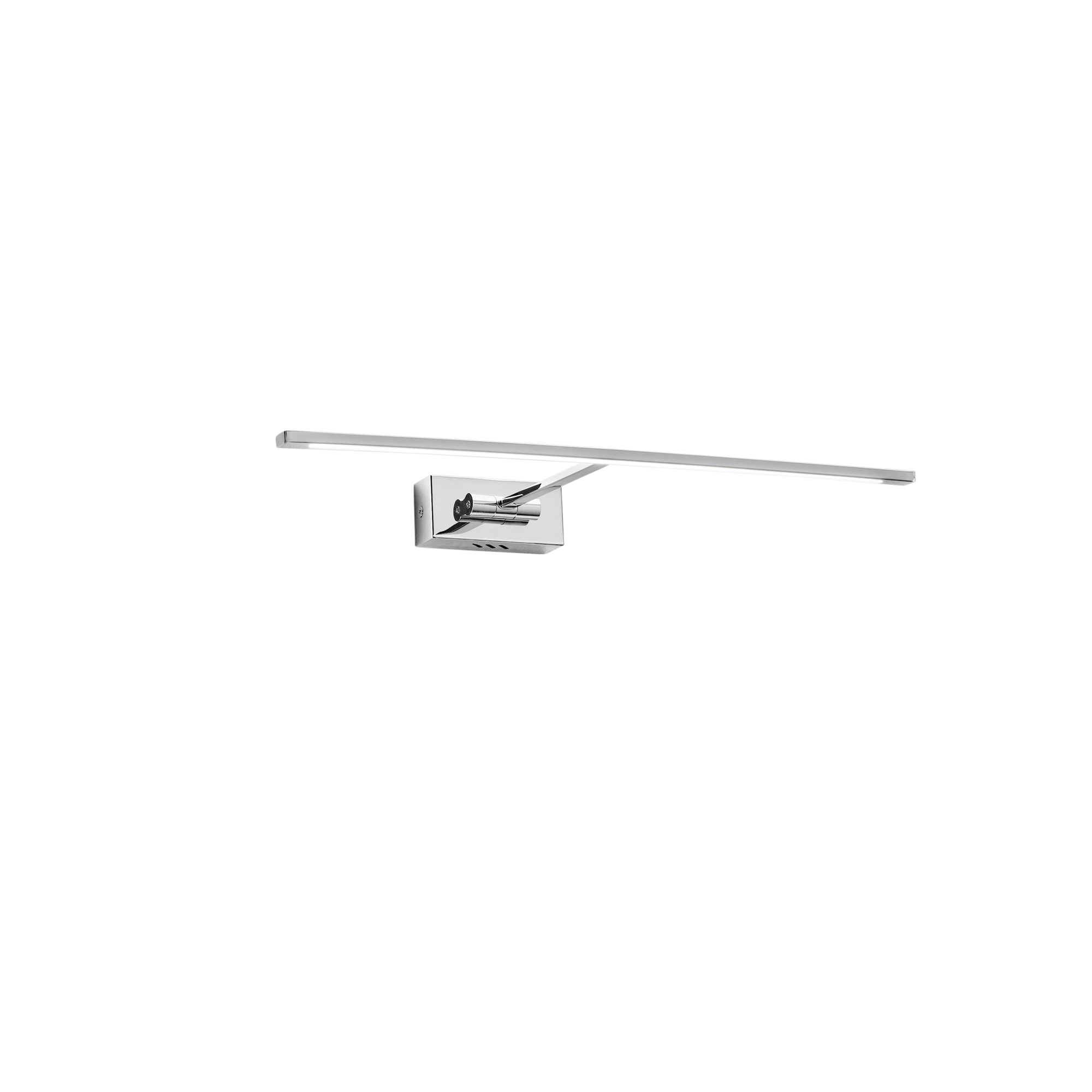 LED ANDROMEDA adjustable wall light in chrome metal, ideal above mirror, 3000K warm light - Luce Ambiente e Design