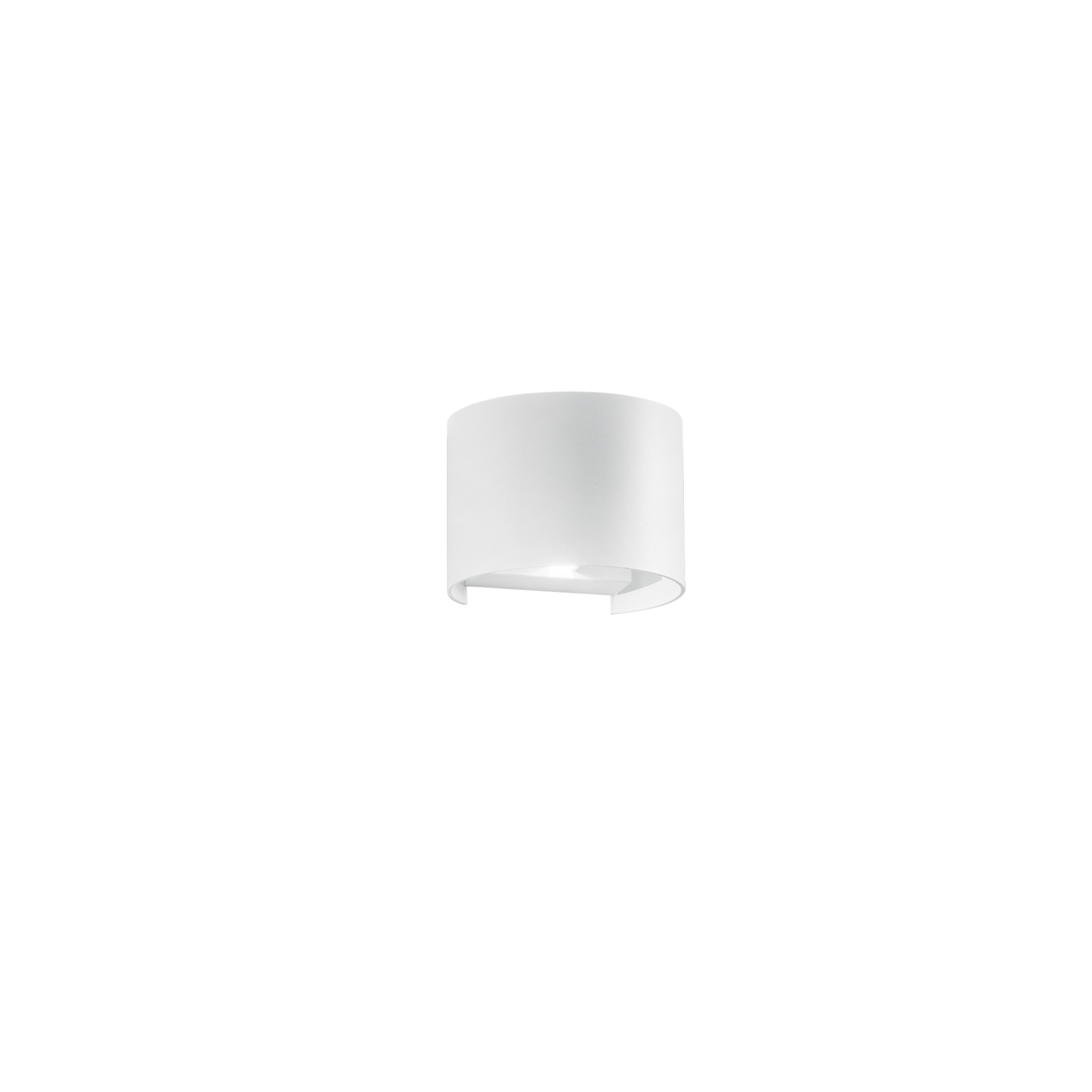 DELTA outdoor LED wall light in white aluminum 2x5W with CCT IP54 - Intec