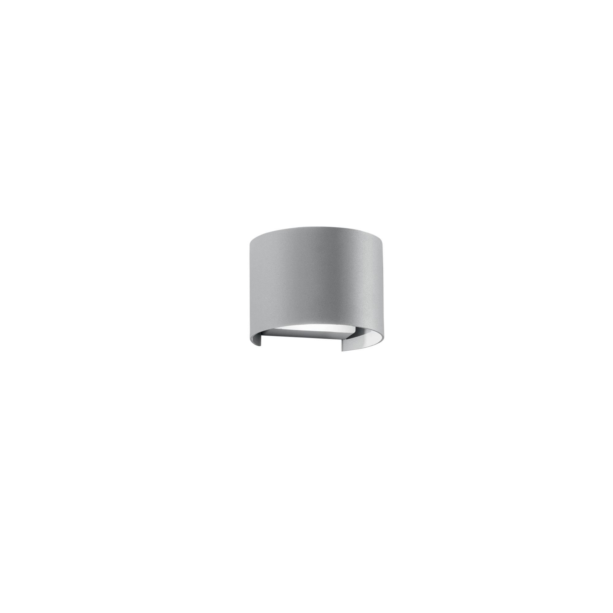 DELTA outdoor LED wall light in grey aluminum 2x5W with CCT IP54 - Intec