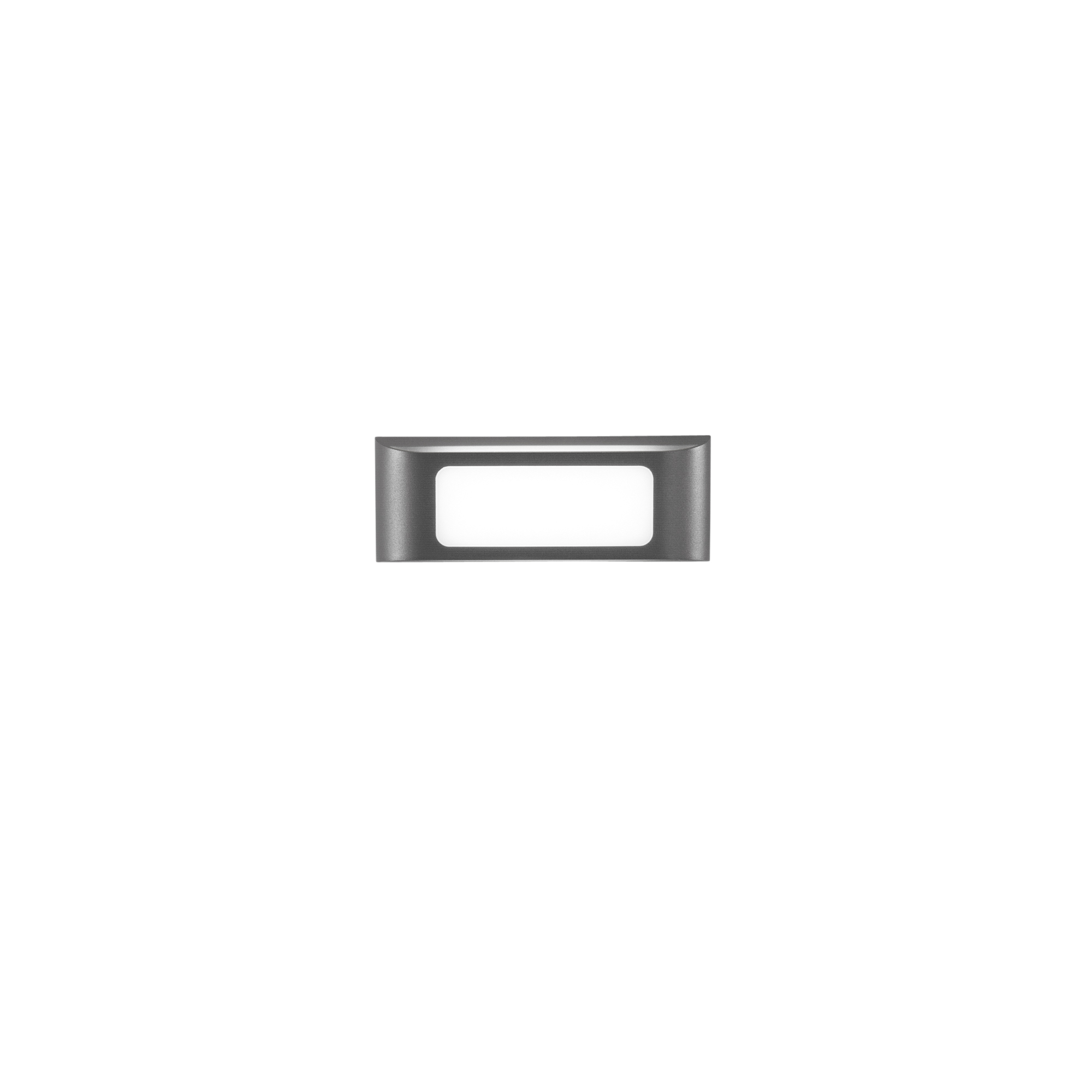 DESERT outdoor LED wall light in anthracite aluminum with dual emission 12W CCT - Intec