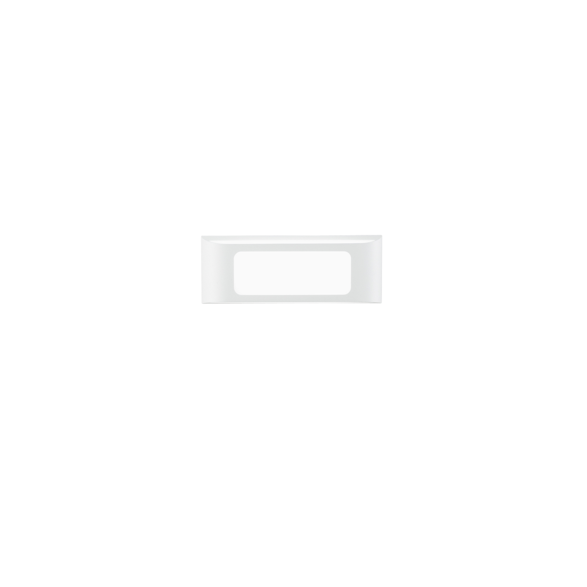 DESERT outdoor LED wall light in white aluminum with dual emission 12W CCT - Intec