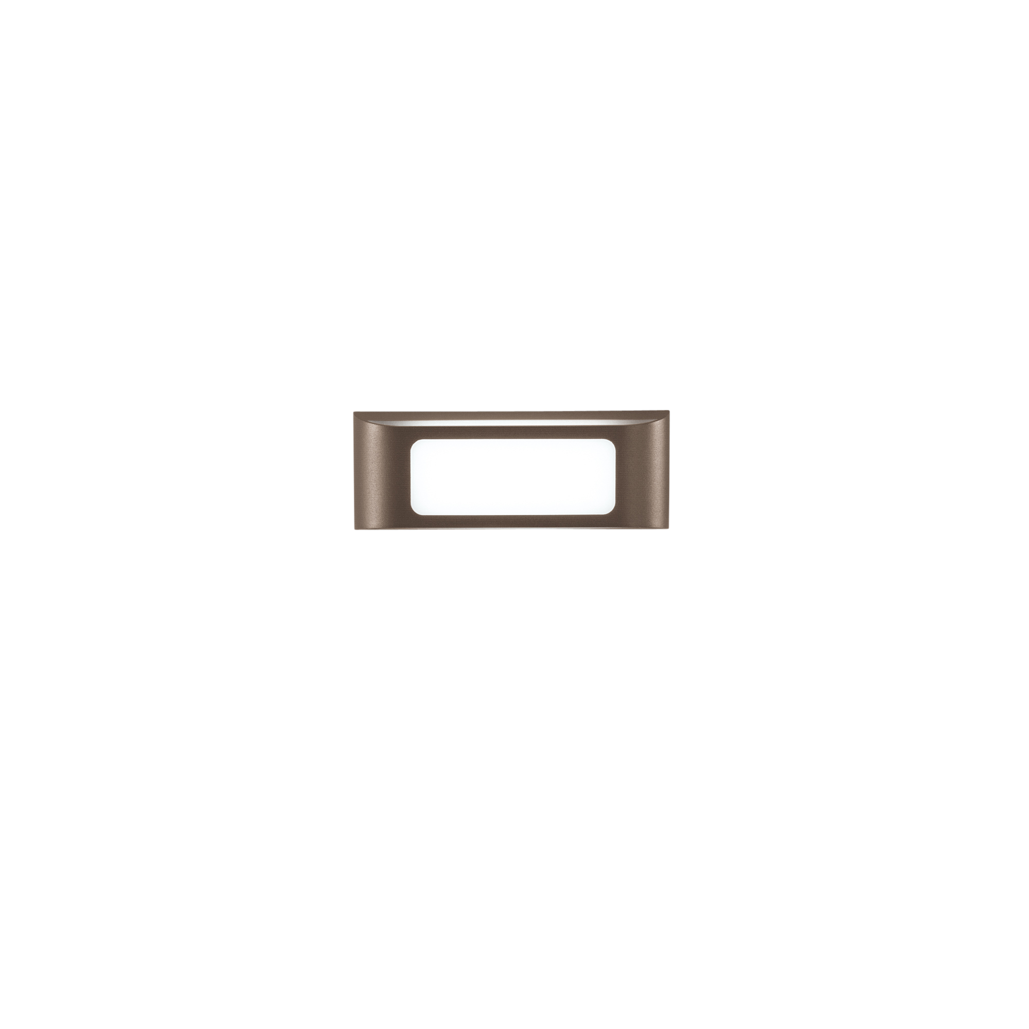 DESERT outdoor LED wall light in bronze aluminum with dual emission 12W CCT - Intec