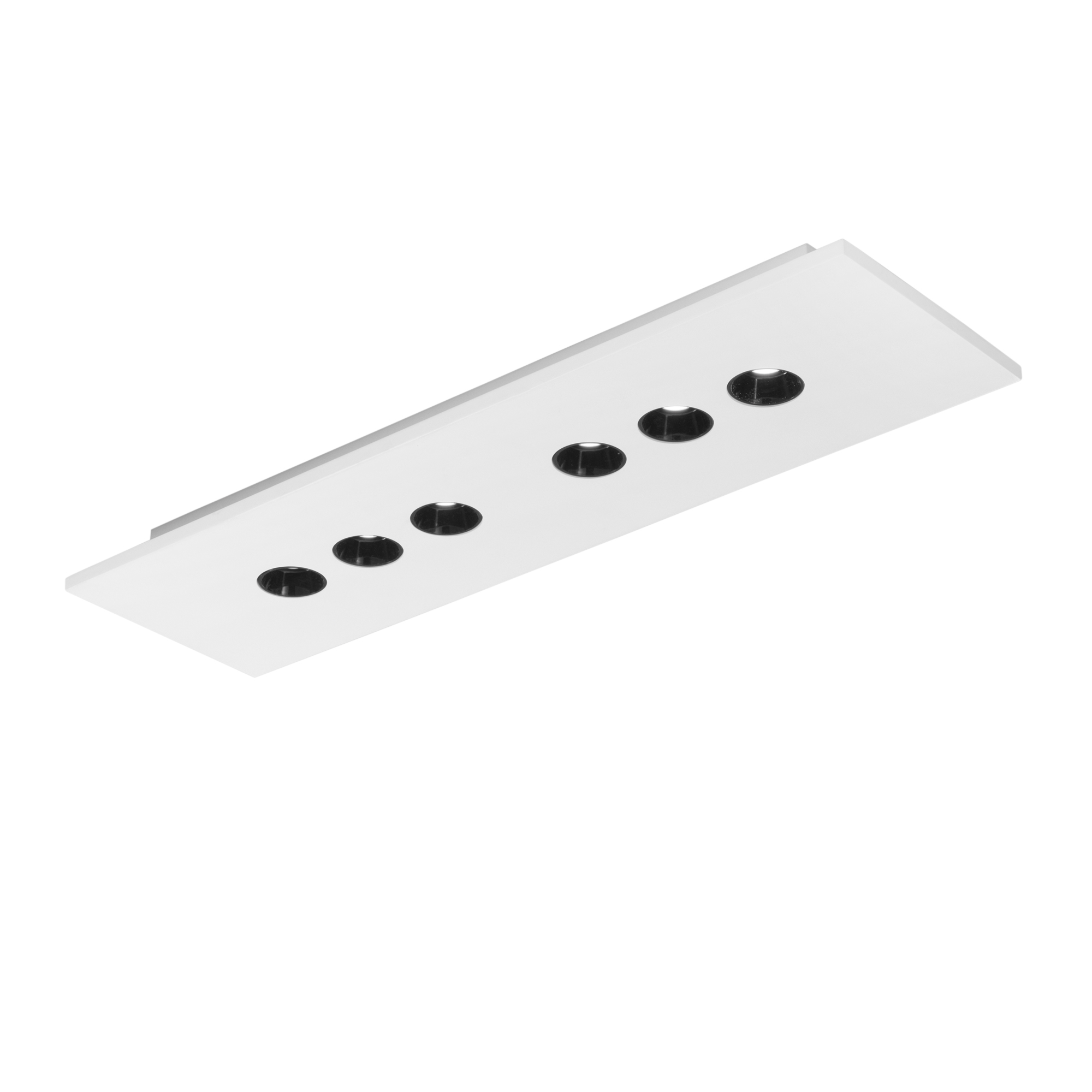 XICO LED ceiling light in paintable white plaster, CCT, h 20 x 70 cm - Luce Ambiente e Design