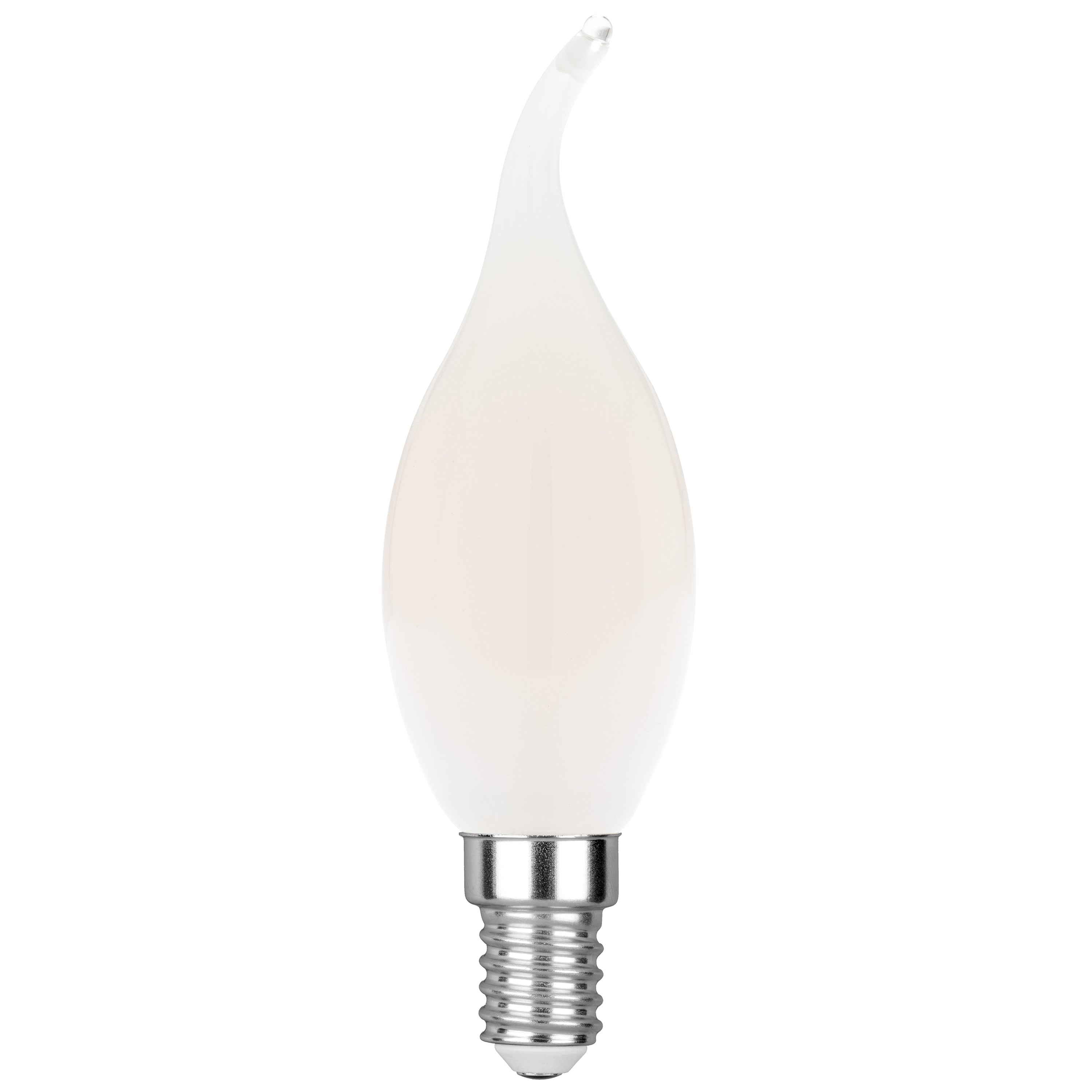 LED bulb E14 Curved Candle COB filament 4W 400lm 6500K - Intec bulbs