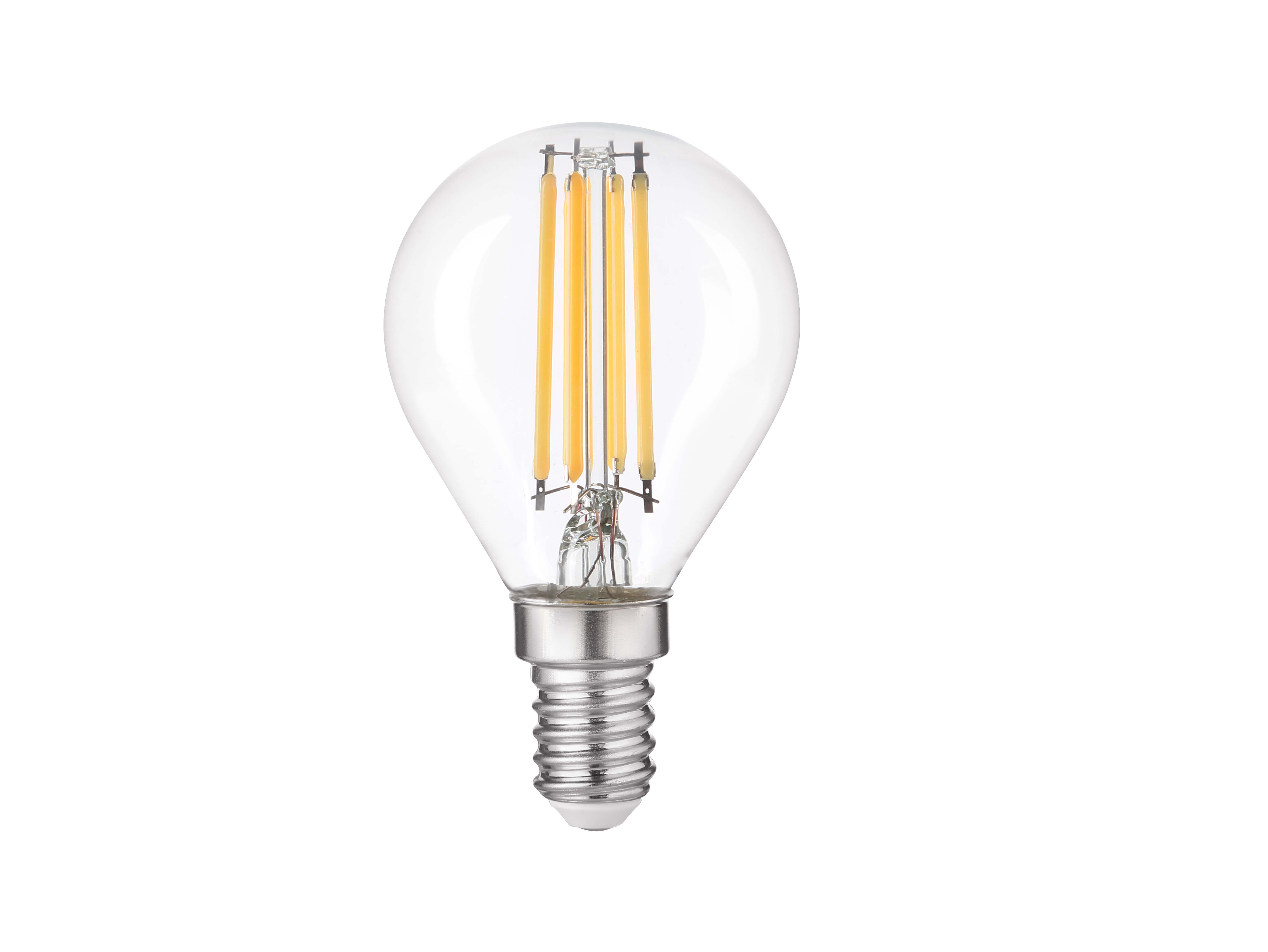 LED bulb E14 Globe G45 transparent COB filament 2.3W 485lm 3000K - Intec bulbs