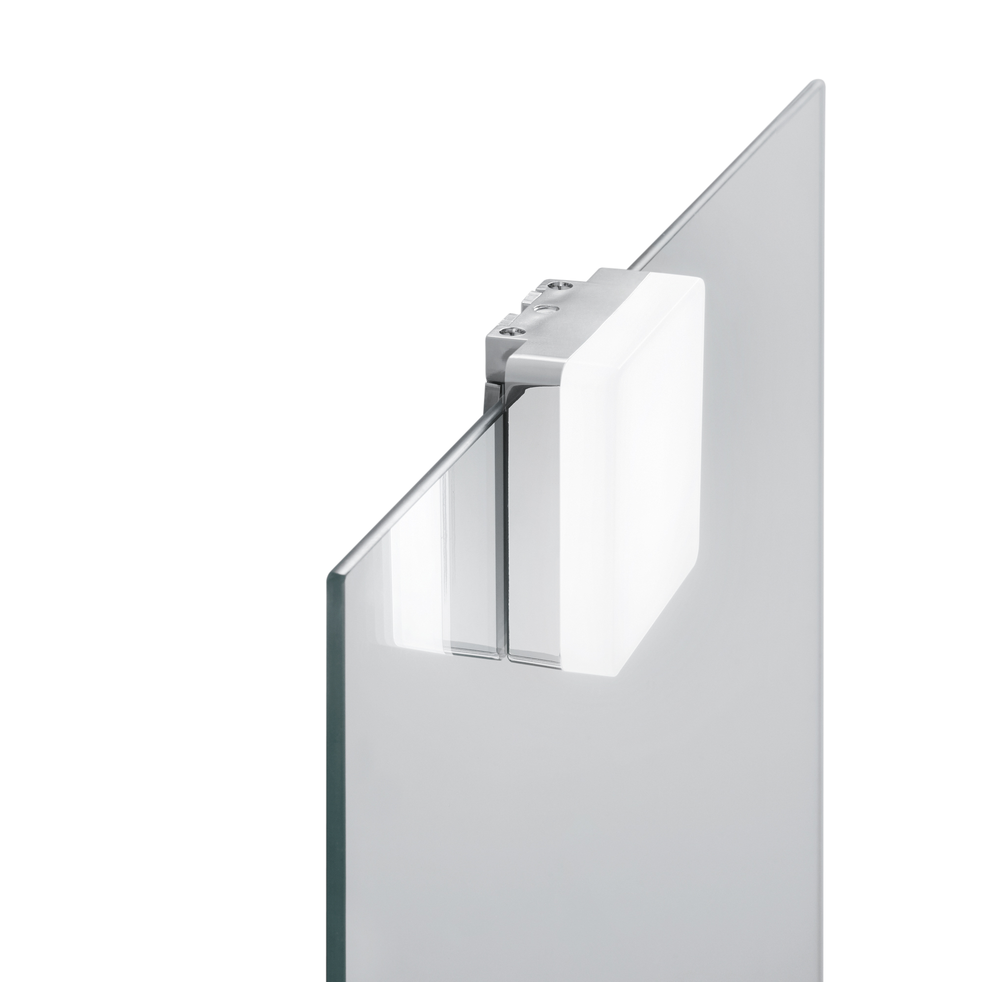 DIVA square LED bathroom wall light with chrome base 4W 4000K - Intec