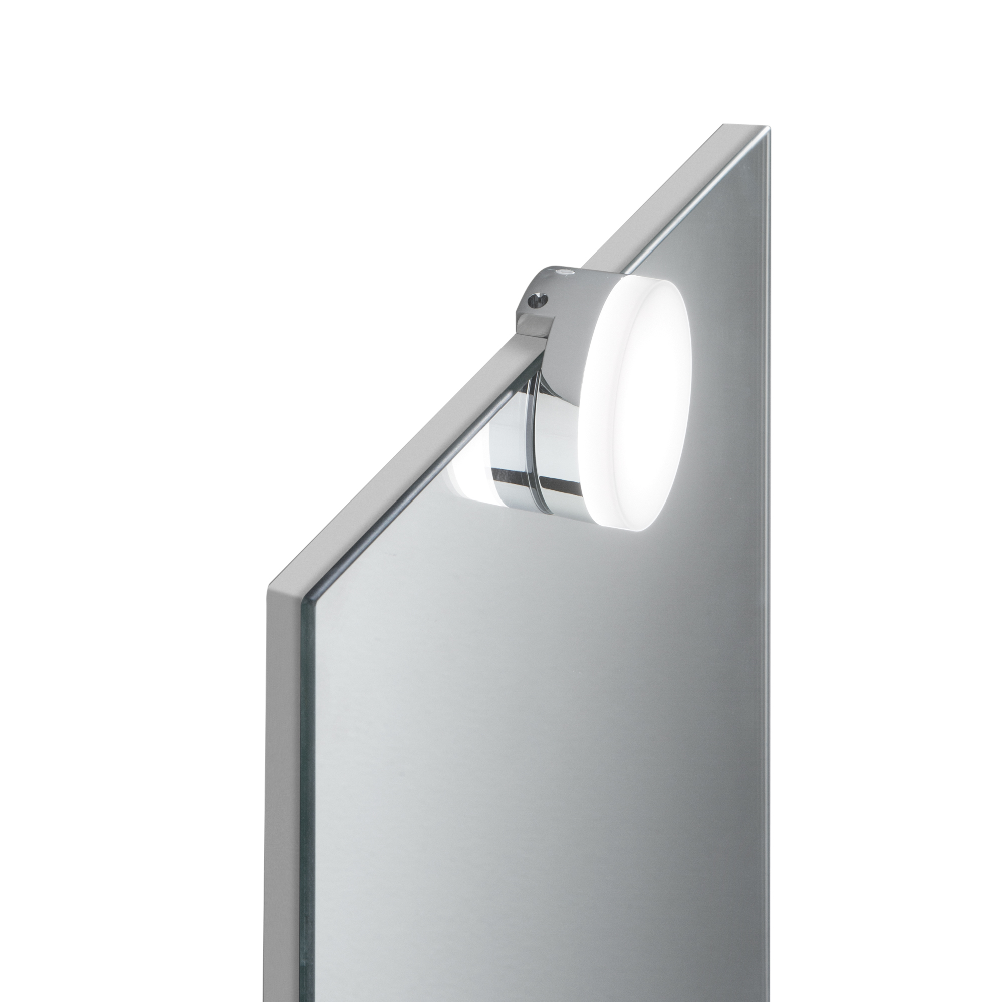 DIVA round LED bathroom wall light with chrome base 4W 3000K - Intec