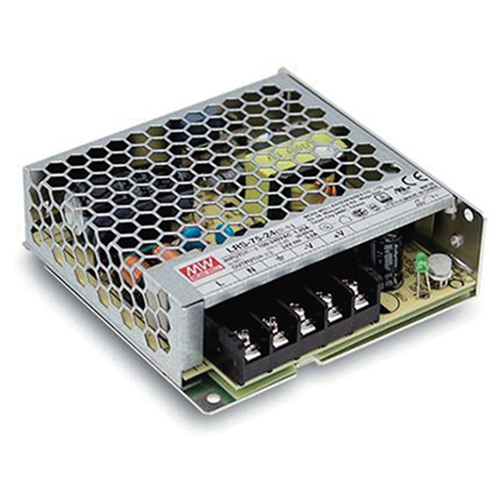 MW LRS DRIVER CONSTANT VOLTAGE OUTPUT 24V 3.2A 76W INPUT AC85-264V DC120-373V - Intec