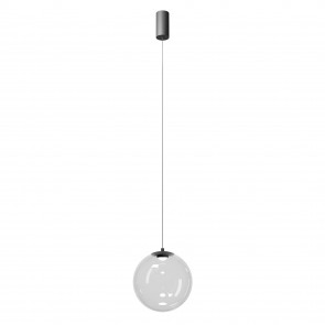 IRIDES Sosp Nero/Traspar. D25 3000K 10W - 220-240V, 50/60Hz - REDO