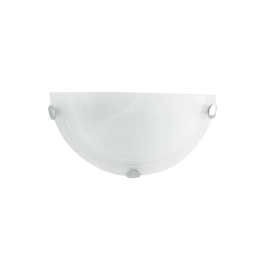 DUNA wall light in white glass 30x15 cm - Luce Ambiente e Design
