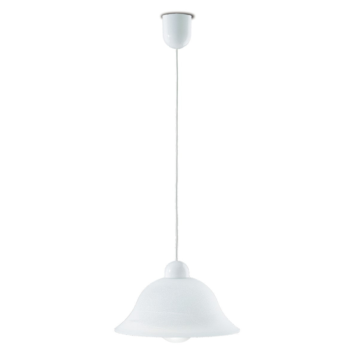 SOSPENSIONE 700 BIANCA 1XE27 31X120CM - Luce Ambiente e Design
