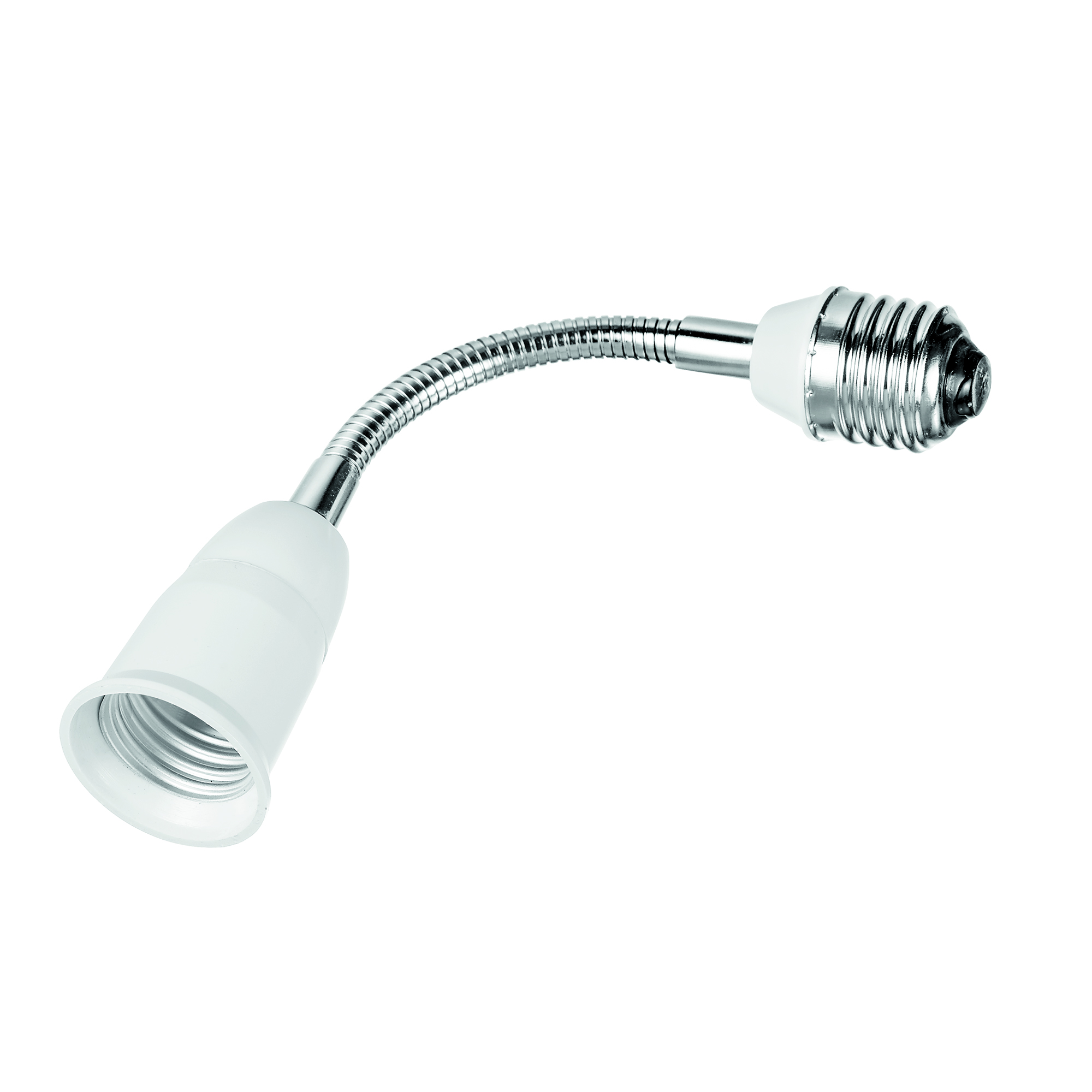 ADATTATORE PER PORTALAMPADE DA E27 A E27 CON FLESSIBILE 20CM - Intec