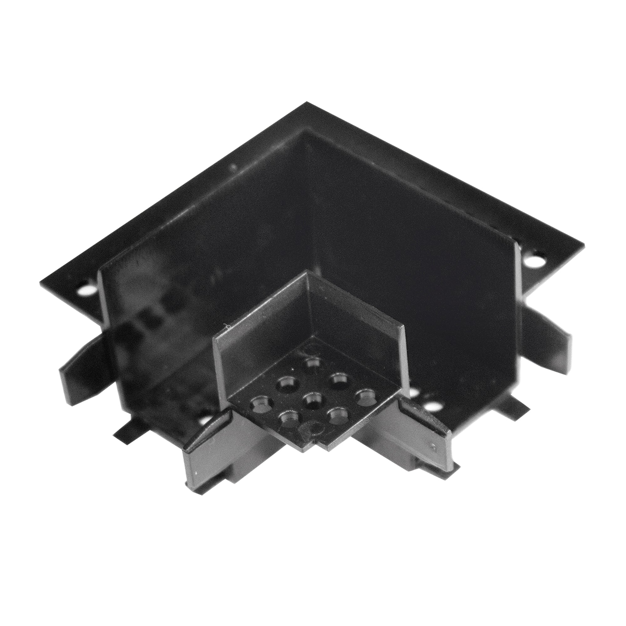 CONNETTORE ANGOLARE VERTICALE PER ALLOGGIO CON MONTAGGIO AD INCASSO A FILO BINARIO BERNINI 7,8X6,78X3,24CM - Intec