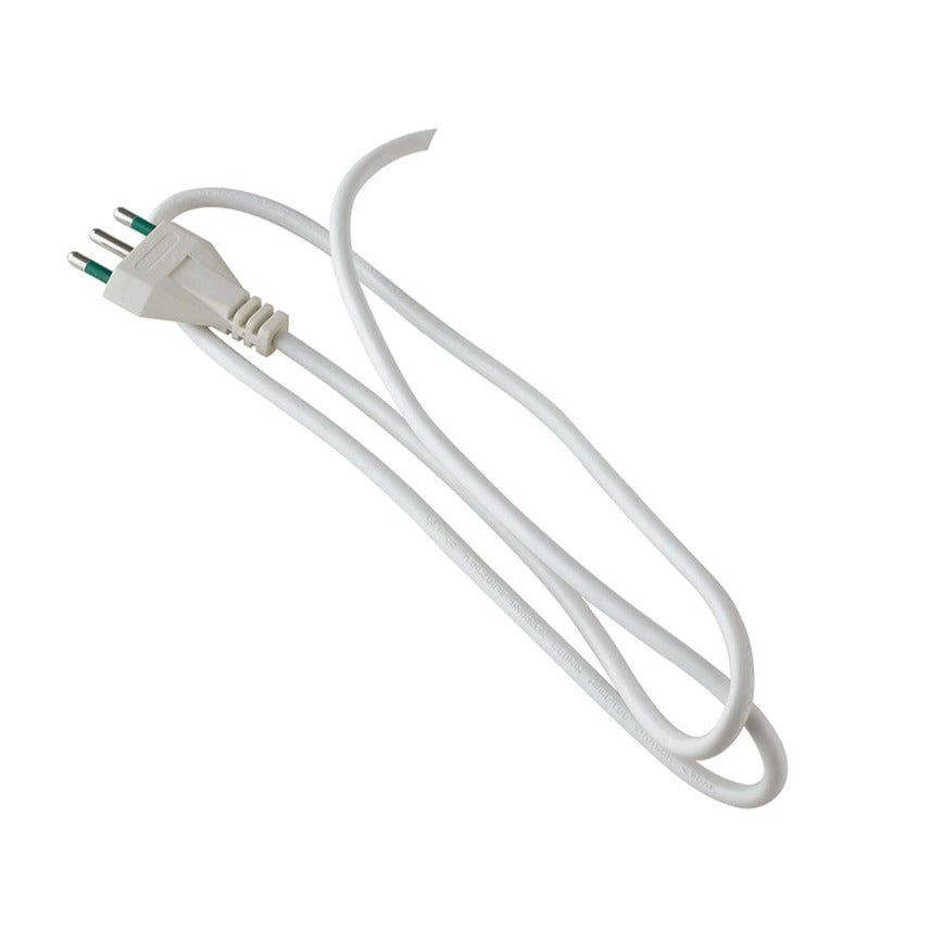 CAVO BIANCO H05VV-F 3X0,75 SPINA ITALIA 10A 250V 250CM - Intec