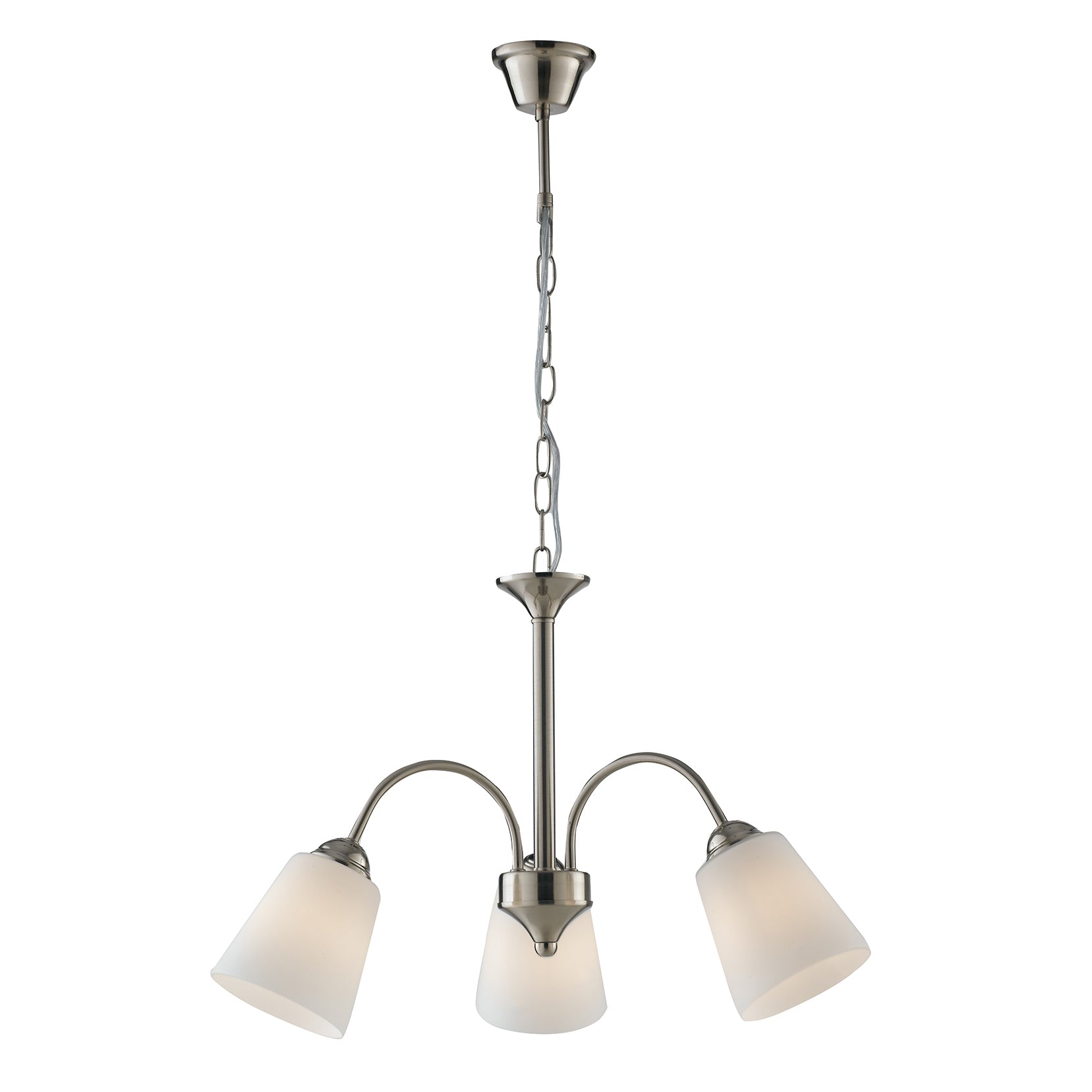 LAMPADARIO 1162 NICKEL 3XE14 55,5X87CM - Luce Ambiente e Design