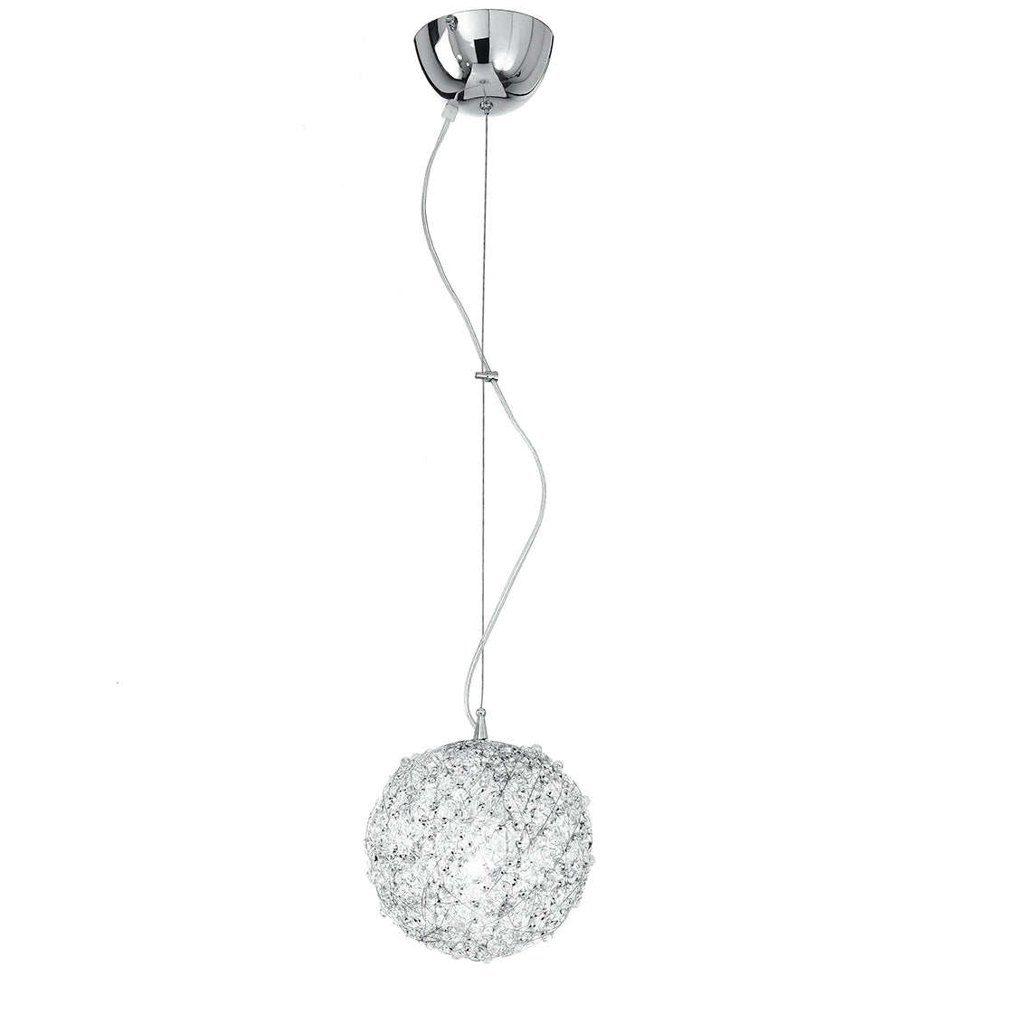 SOSPENSIONE ASTRA CROMO 1XE27 20X120CM - Luce Ambiente e Design