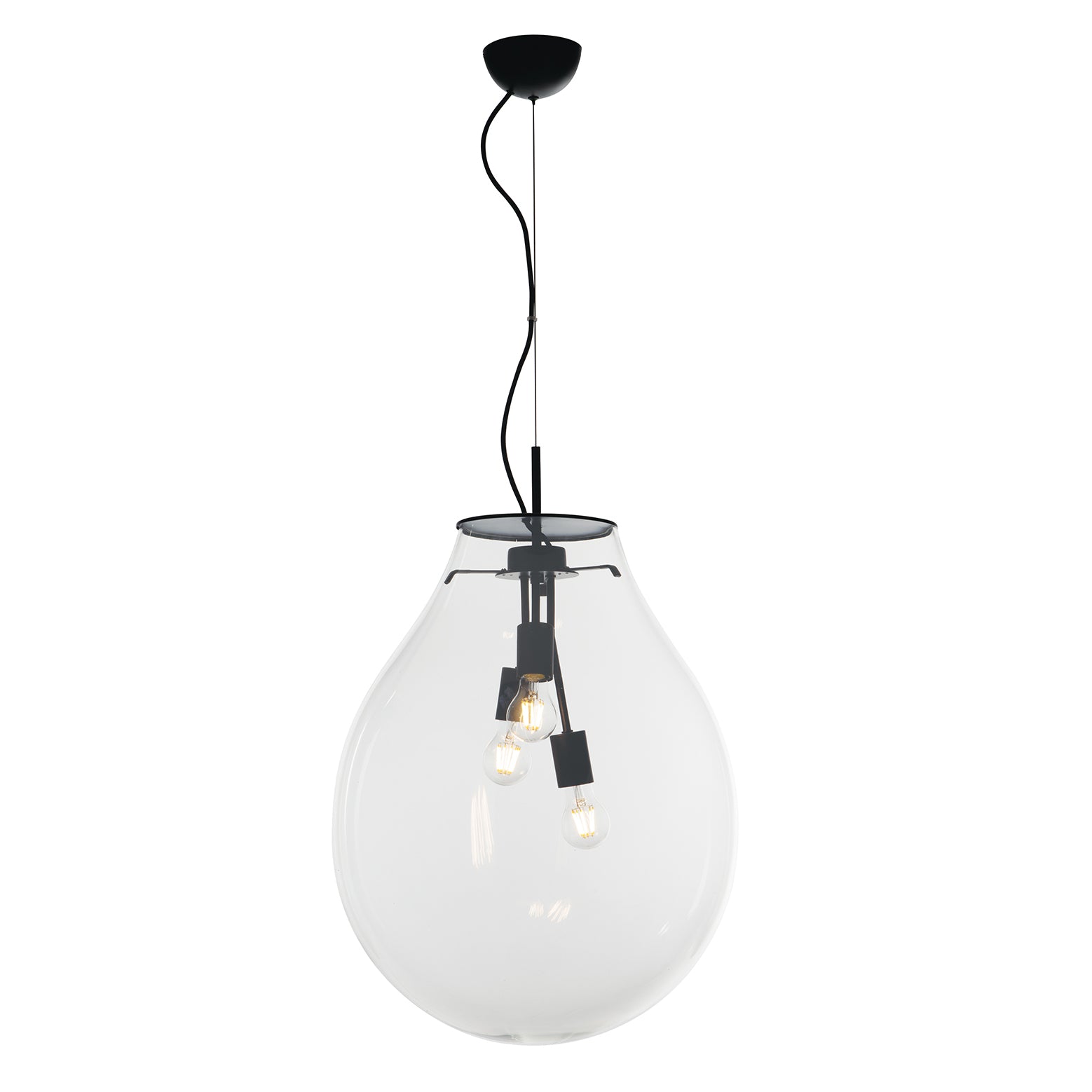 SOSPENSIONE AZUMA TRASPARENTE 3XE27 48X196,2CM - Luce Ambiente e Design