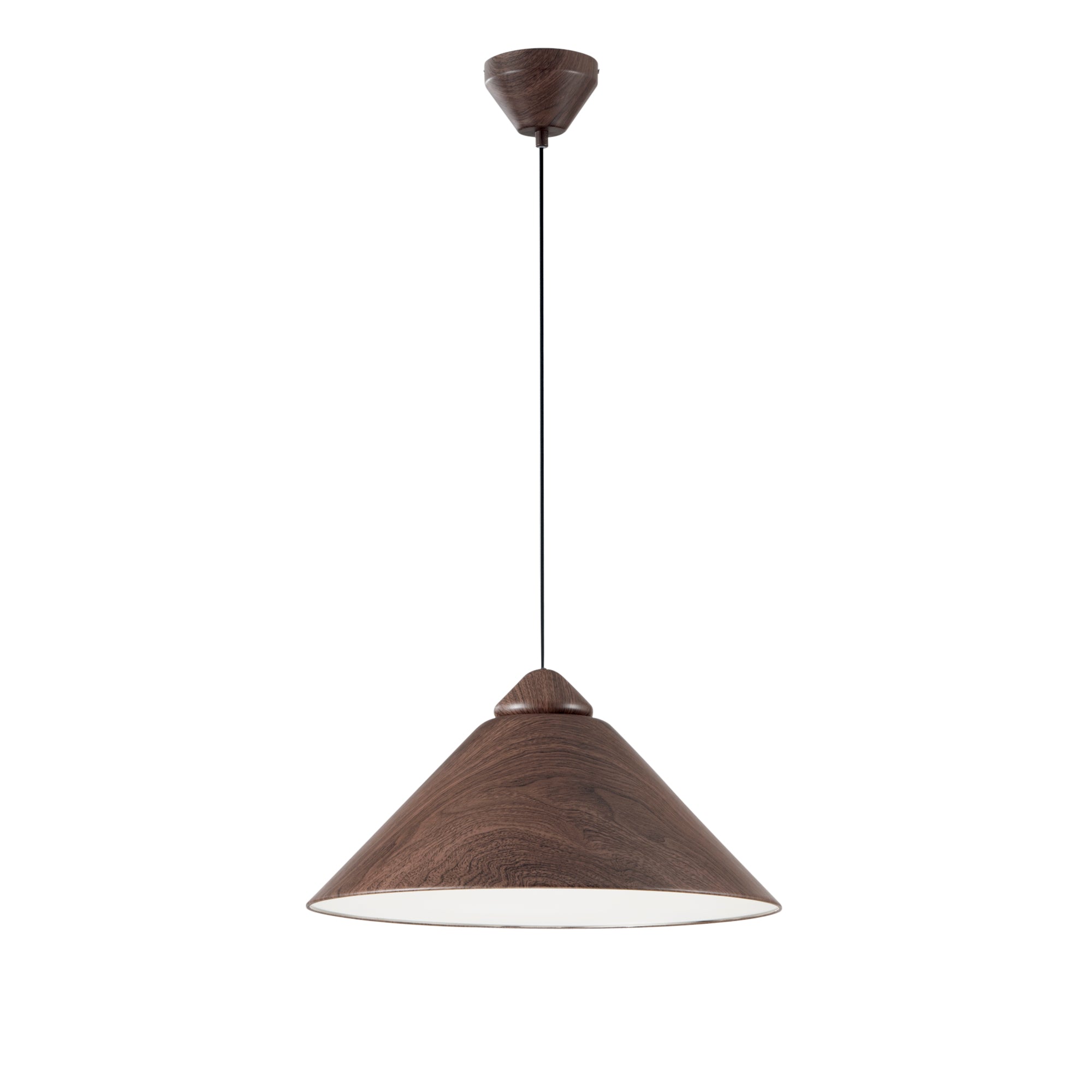 SOSPENSIONE BIGBANG MARRONE/BIANCA 1XE27 49X25X183,5CM - Luce Ambiente e Design
