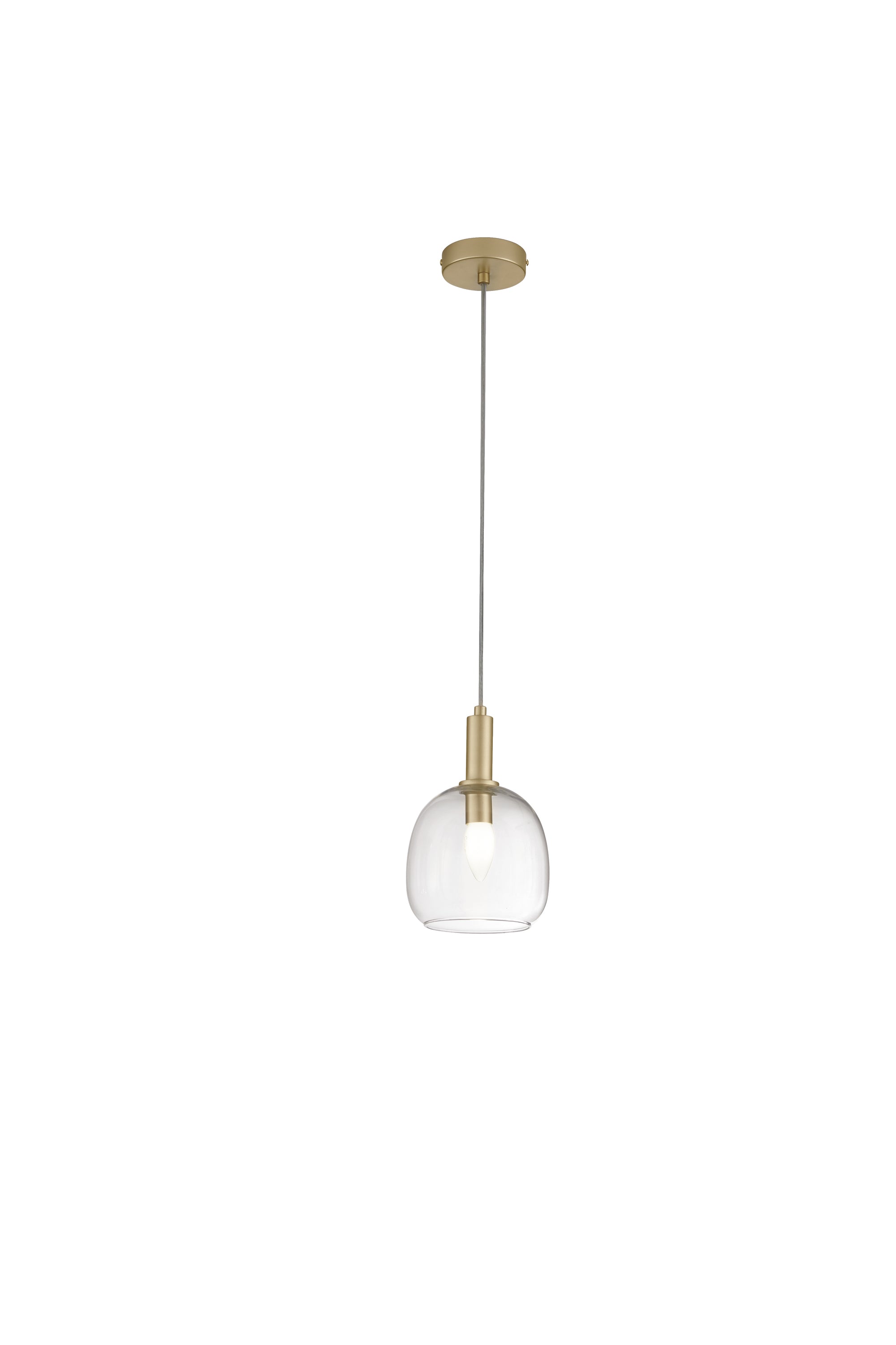 SOSPENSIONE BRANDY ORO 1XE14 16X16X150CM - Luce Ambiente e Design