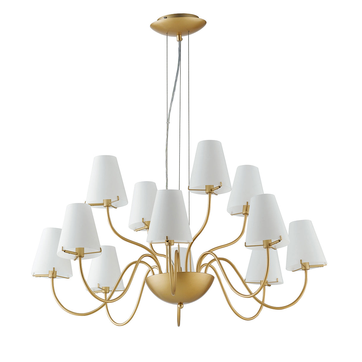SOSPENSIONE CANTO ORO/BIANCA 12XG9 83X150CM - Luce Ambiente e Design