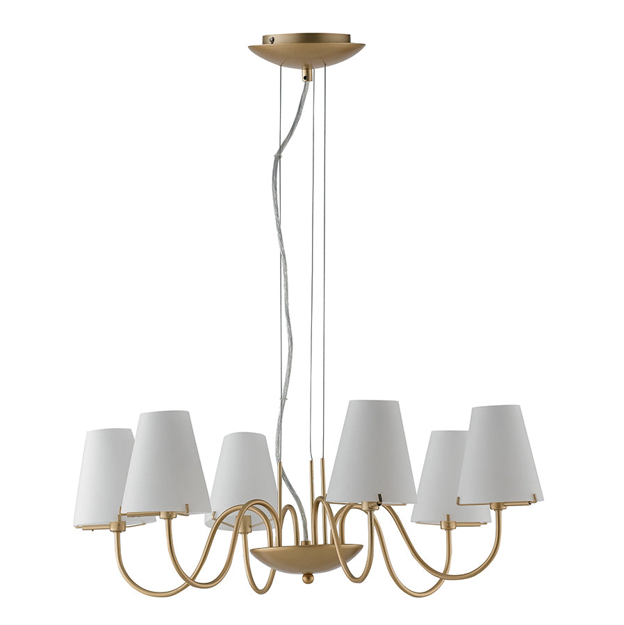 SOSPENSIONE CANTO ORO/BIANCA 6XG9 65,6X150CM - Luce Ambiente e Design