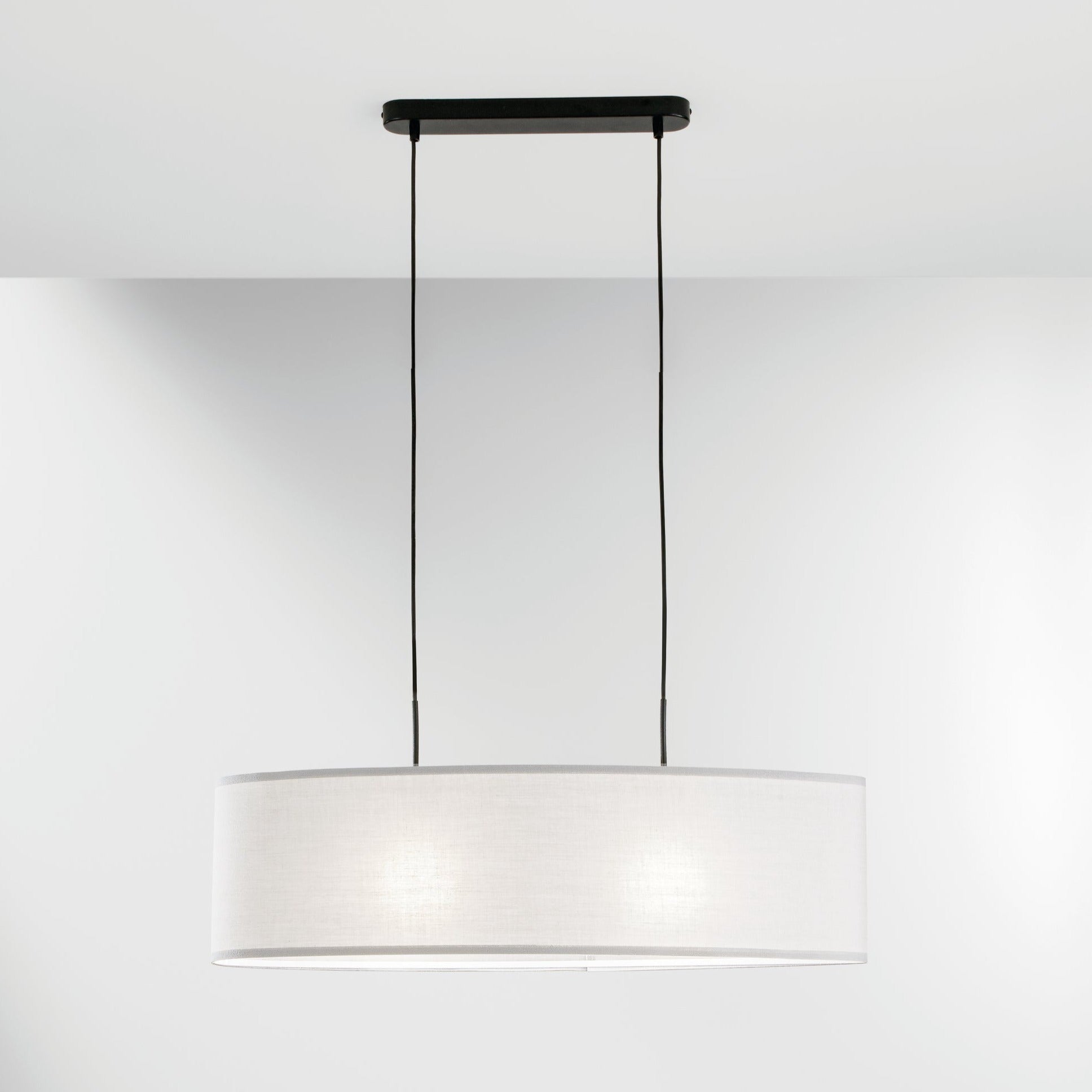 SOSPENSIONE CAPITAL BIANCA 2XE27 78X78X150CM - Luce Ambiente e Design