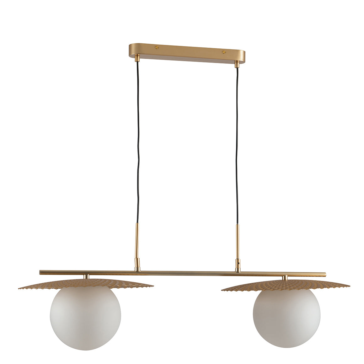 SOSPENSIONE CHAPLIN ORO 2XE27 97X146,2CM - Luce Ambiente e Design