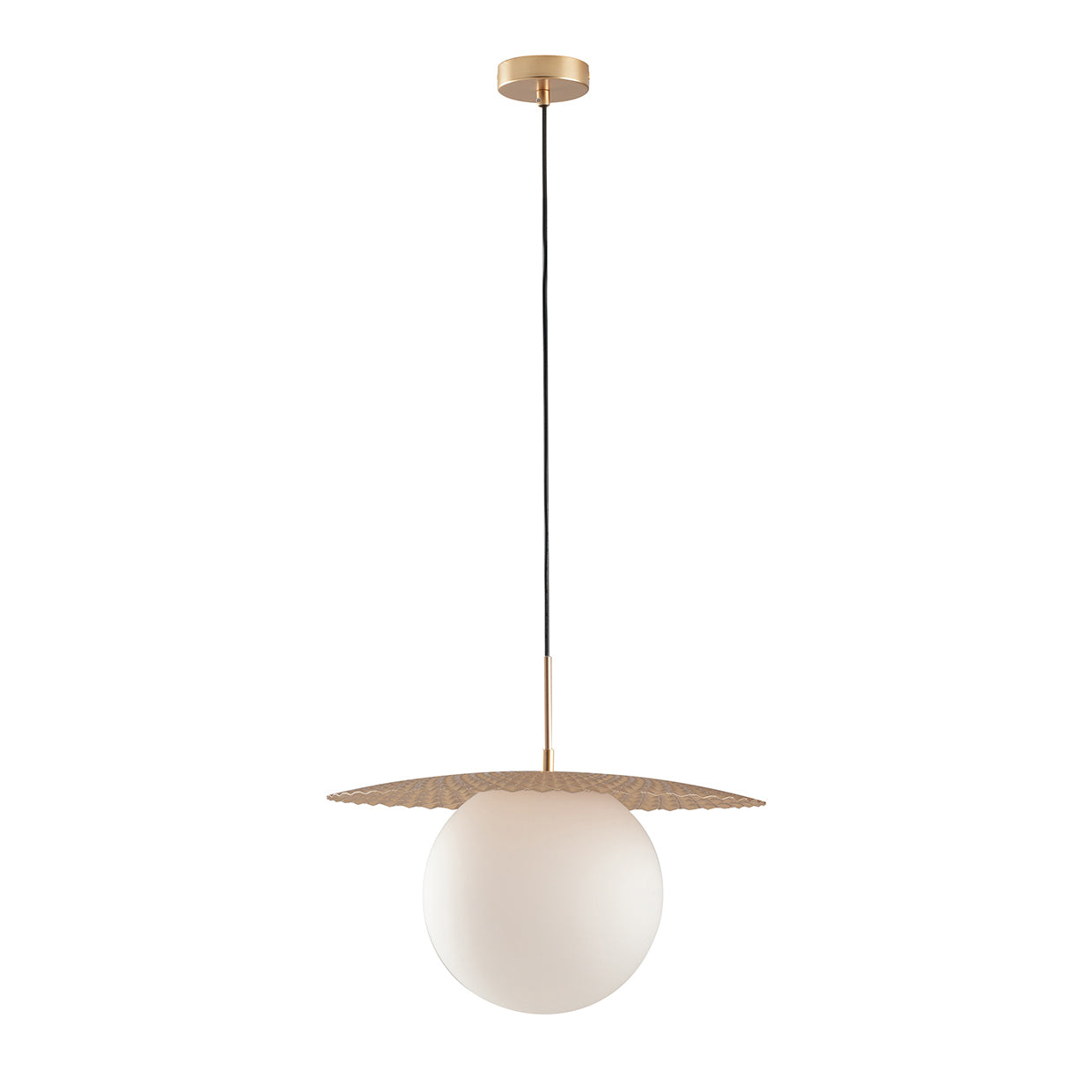 SOSPENSIONE CHAPLIN ORO 1XE27 45X45X159,8CM - Luce Ambiente e Design