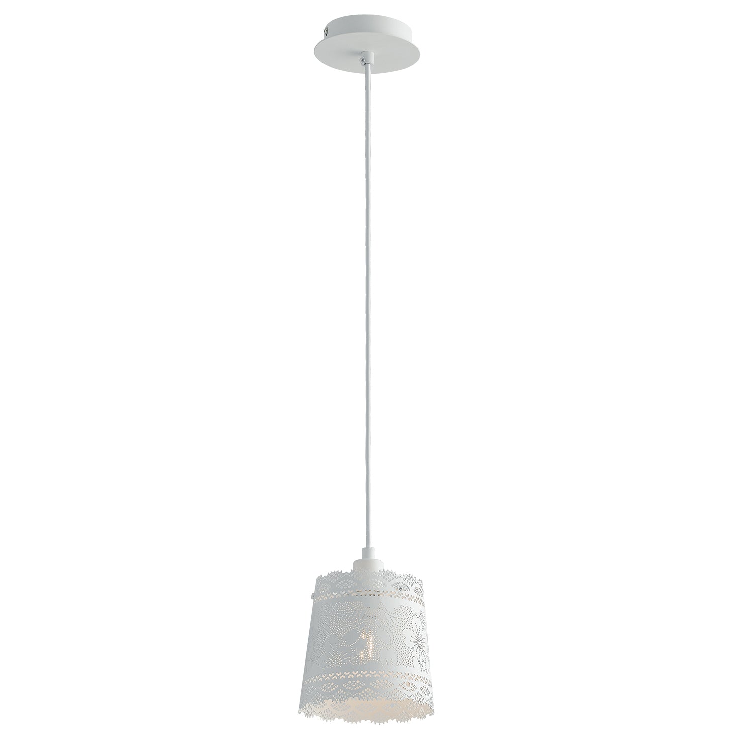 SOSPENSIONE CLUNY BIANCA 1XE14 14X145CM - Luce Ambiente e Design
