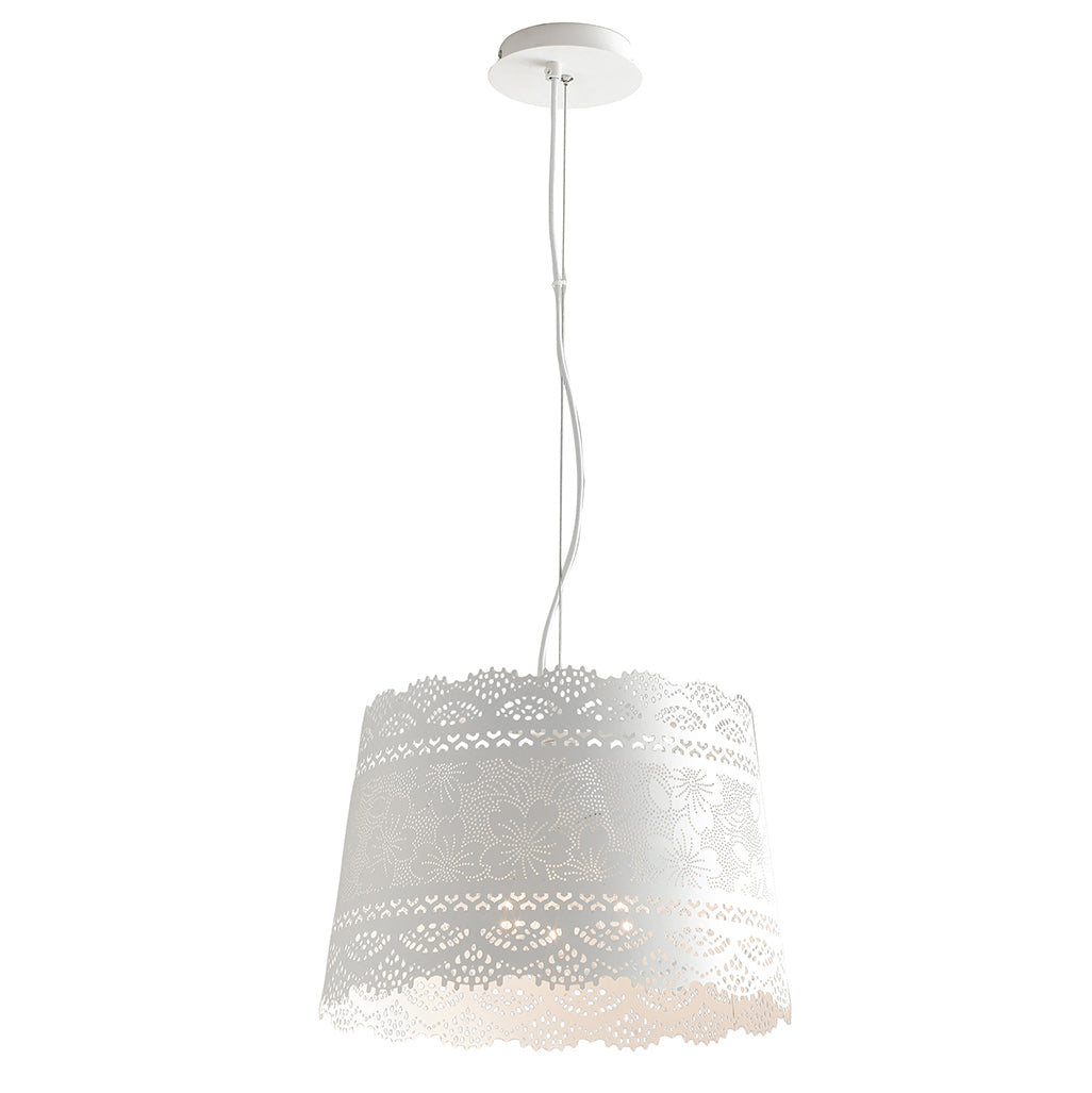 SOSPENSIONE CLUNY BIANCA 3XE14 40X145CM - Luce Ambiente e Design