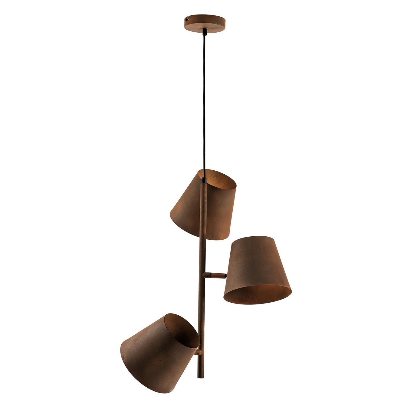 SOSPENSIONE COLT RUGGINE 3XE27 51X212CM - Luce Ambiente e Design