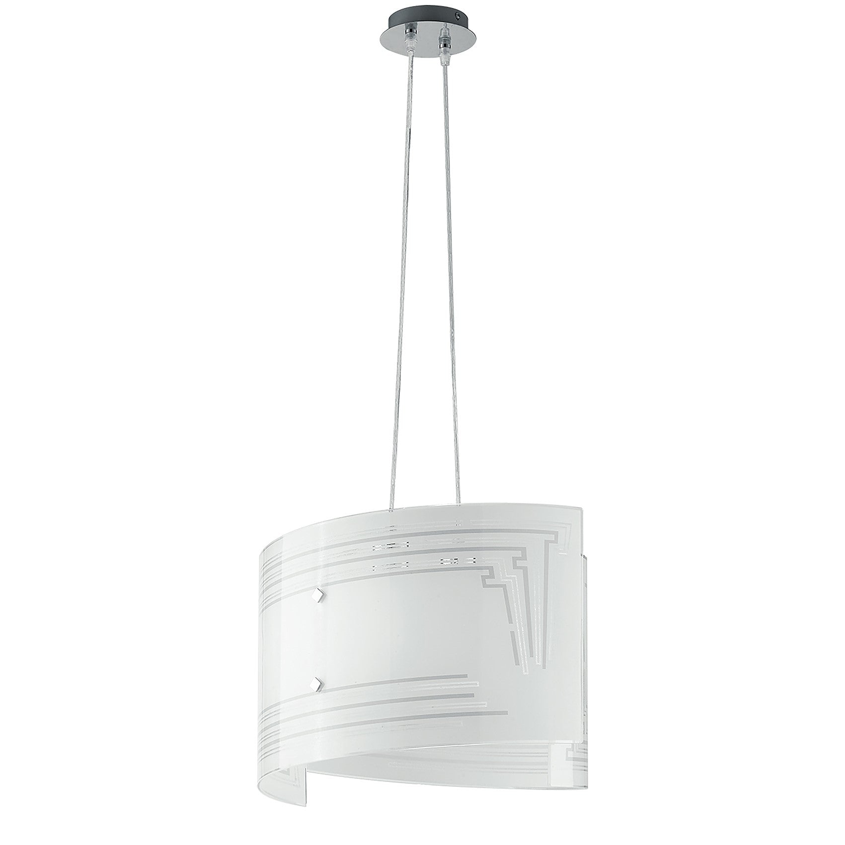 SOSPENSIONE CONCEPT BIANCA 2XE27 45X130CM - Luce Ambiente e Design