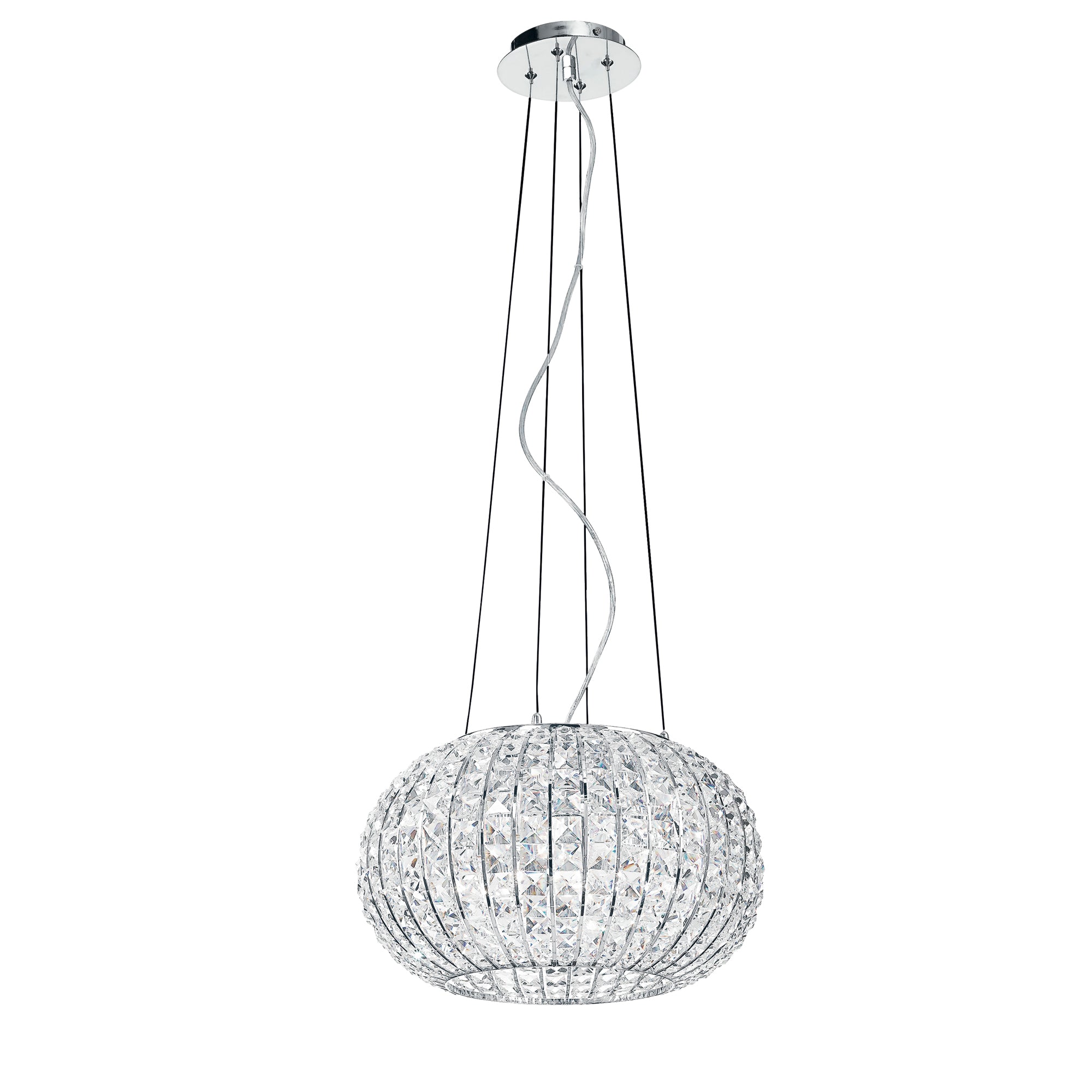SOSPENSIONE CONCERT CROMO 5XE27 45X135CM - Luce Ambiente e Design