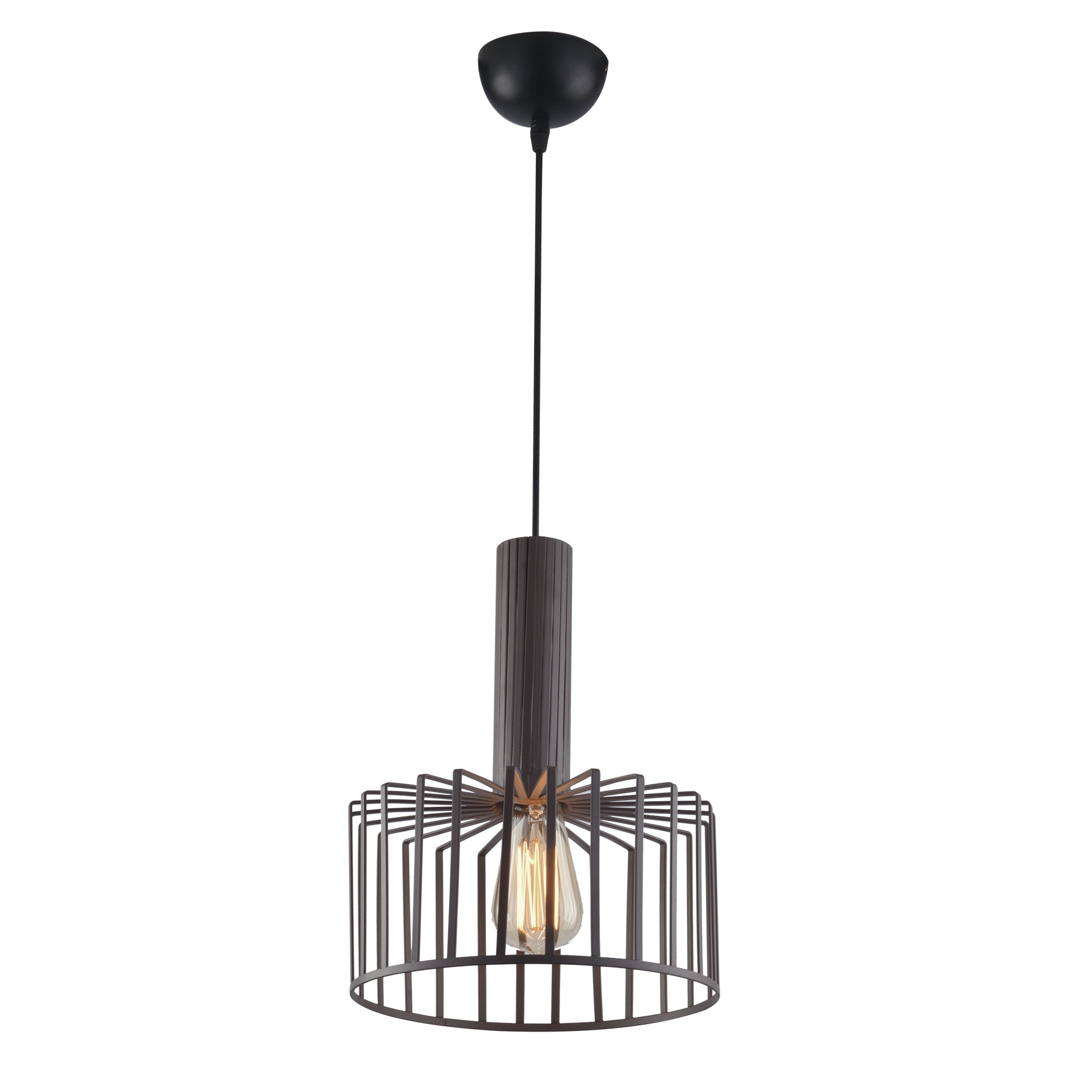PLAFONIERA DAYTON BRONZO 1XE27 25X25X135CM - Luce Ambiente e Design