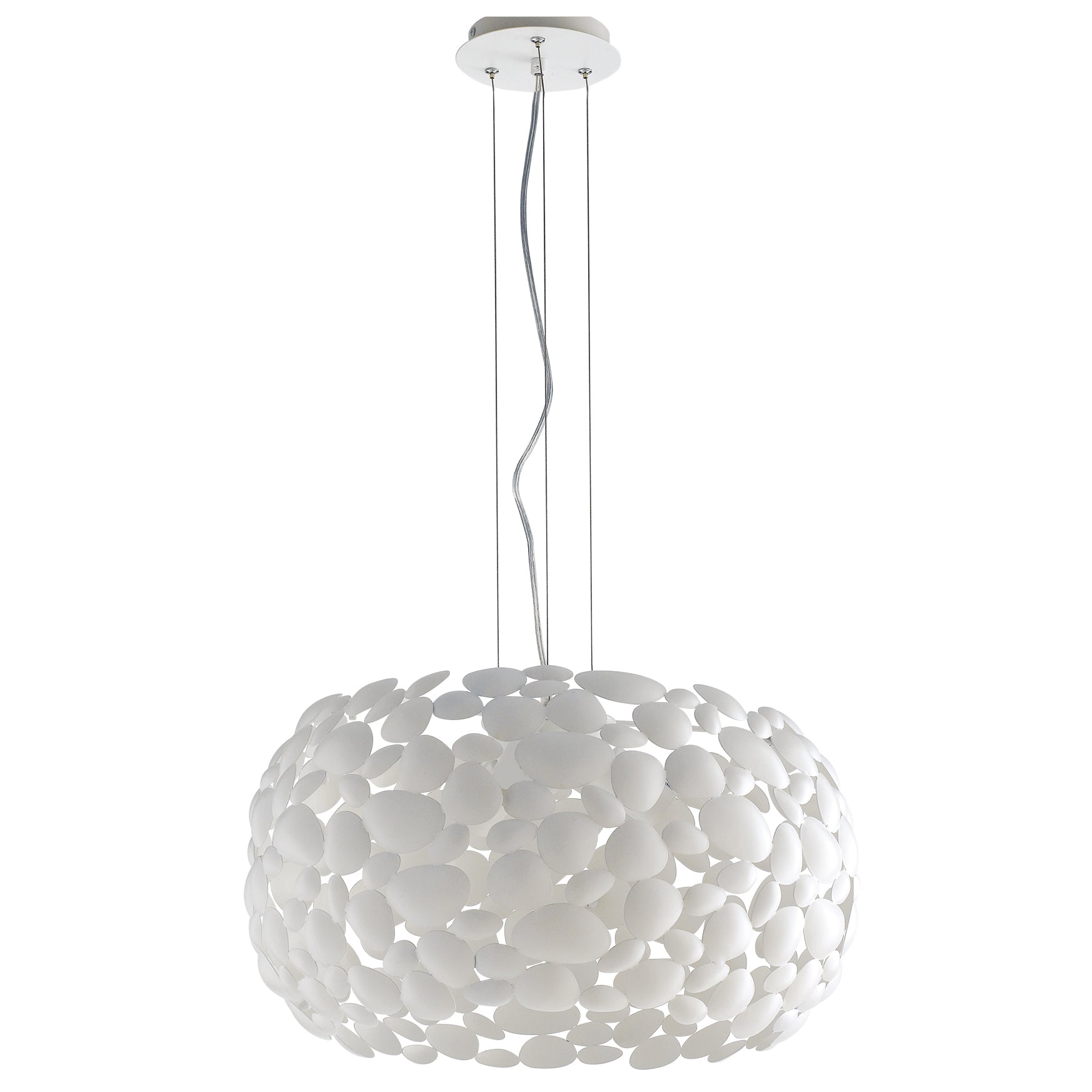 SOSPENSIONE DIONISOBIANCA 3XE27 48X48X147CM - Luce Ambiente e Design