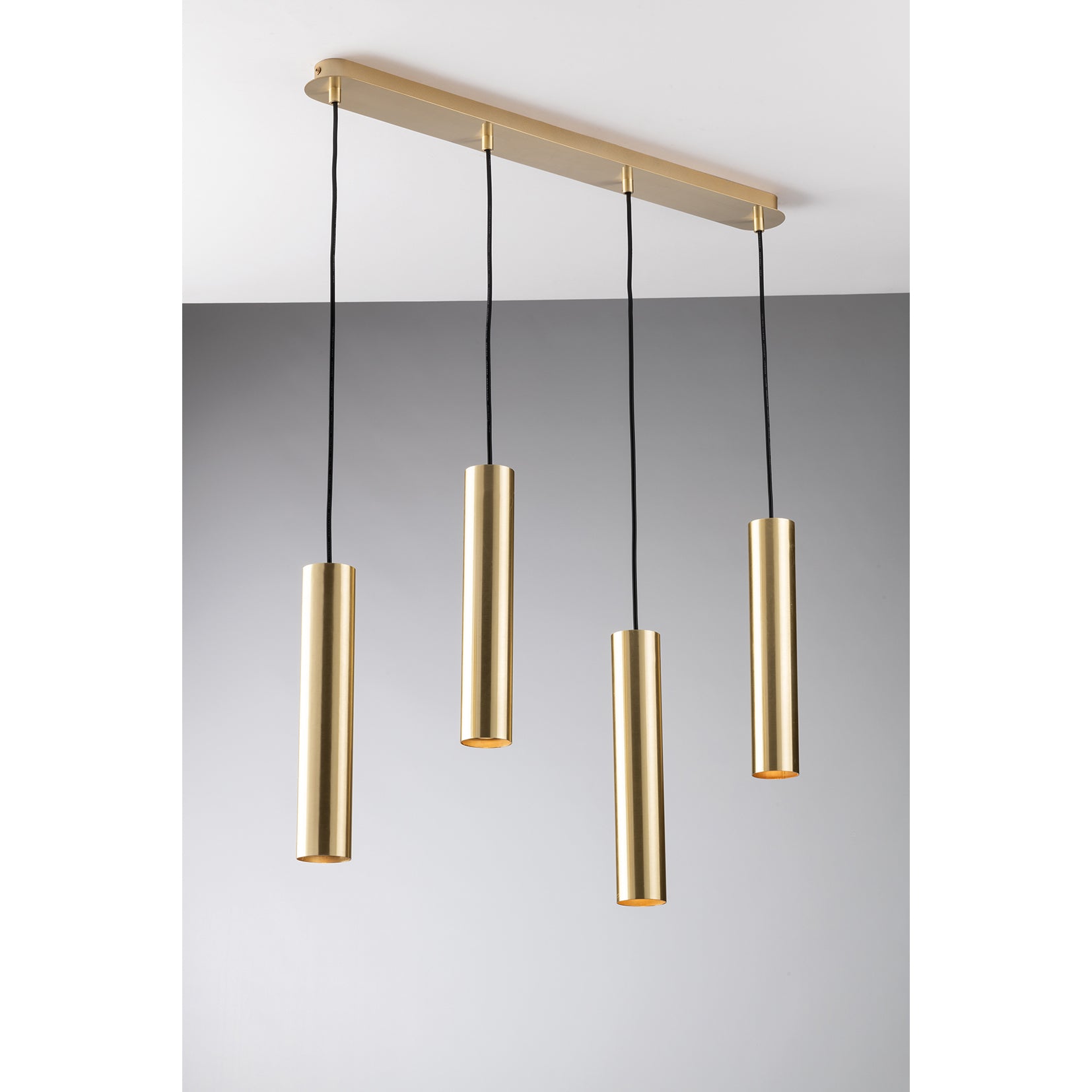 SOSPENSIONE FLUKE TONDA ORO 4XGU10 68X7X200CM - Luce Ambiente e Design