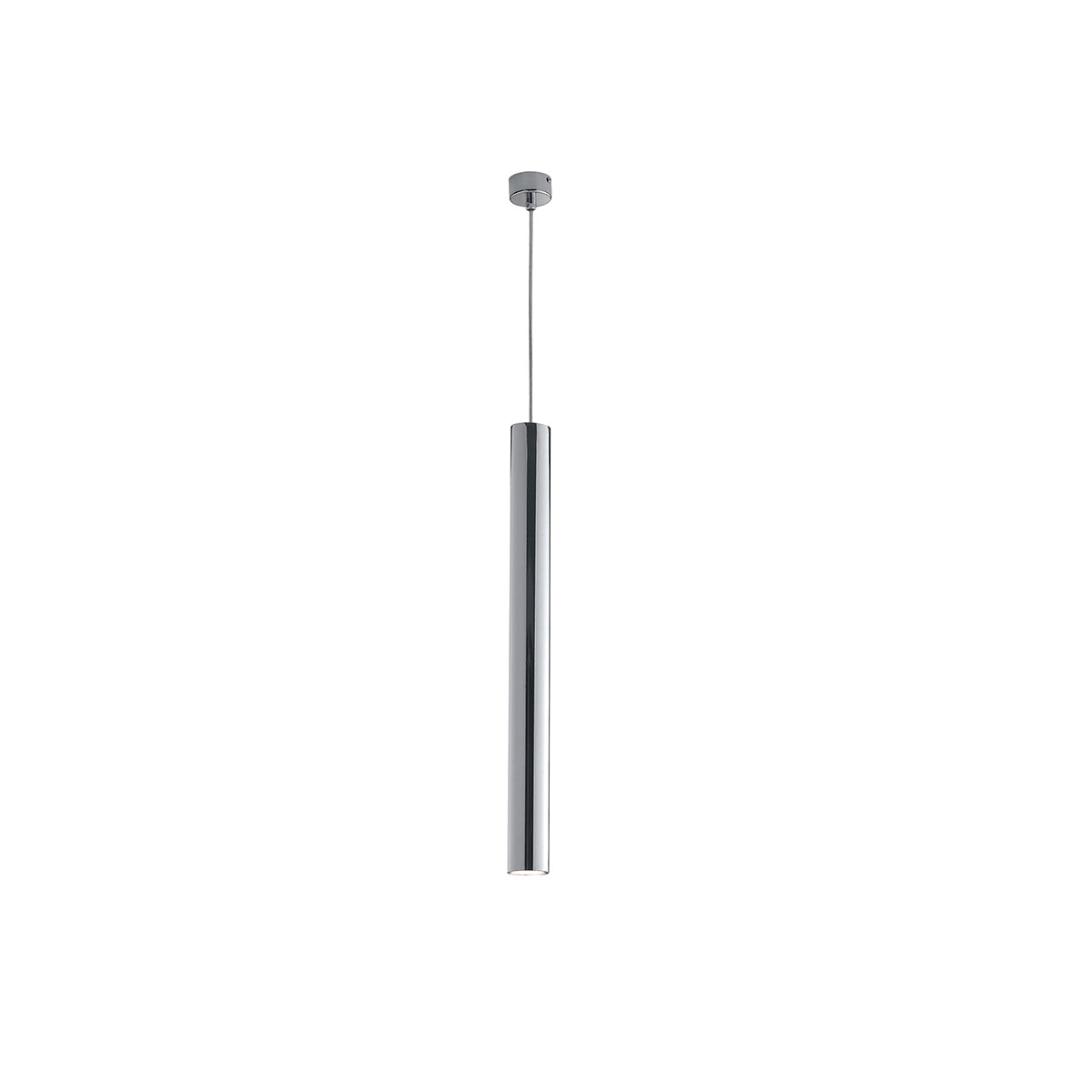 SOSPENSIONE FLUKE TONDA CROMO 1XGU10 5,5X5,5X60CM - Luce Ambiente e Design