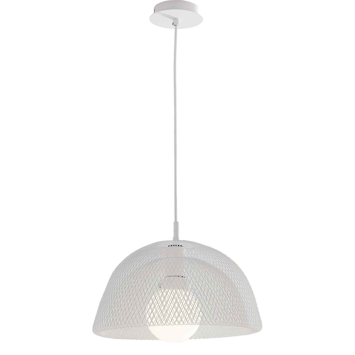 SOSPENSIONE HAREM BIANCA 1XE27 37X37X150CM - Luce Ambiente e Design