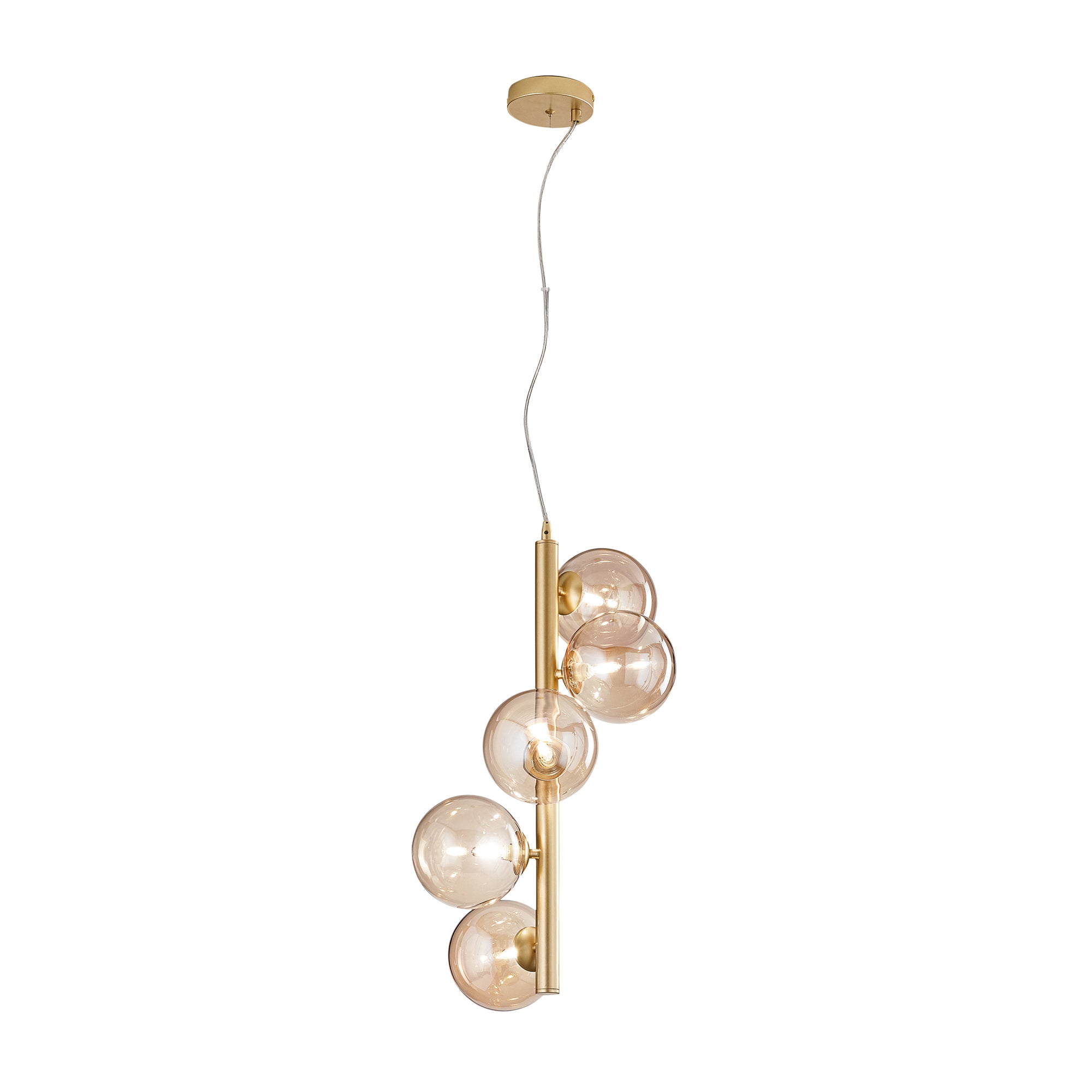SOSPENSIONE HONEY ORO 5XG9 36,1X60,4X183CM - Luce Ambiente e Design