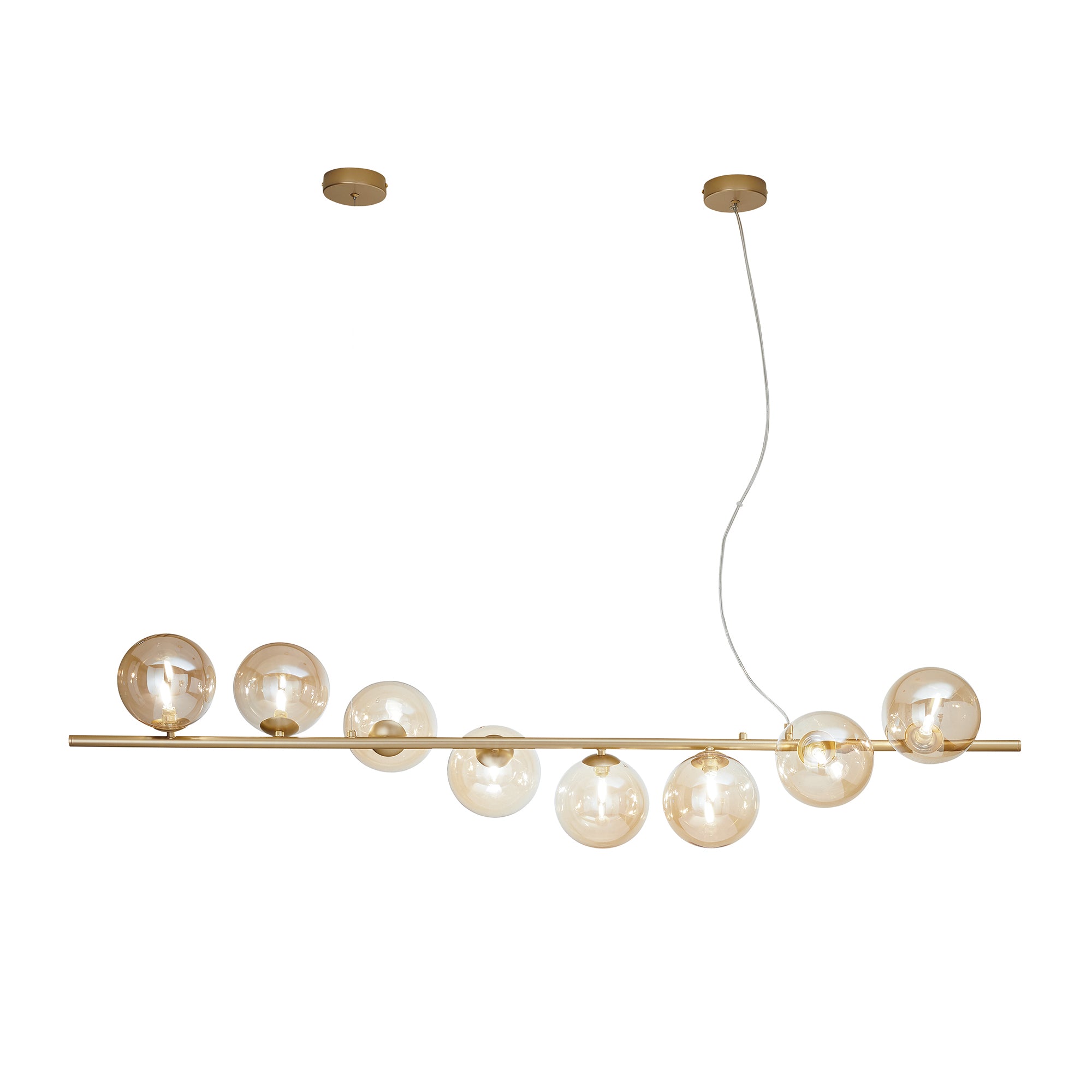 SOSPENSIONE HONEY ORO 8XG9 145X33,5X165CM - Luce Ambiente e Design