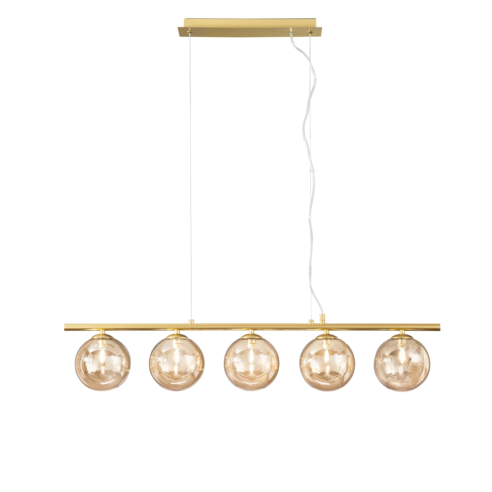 SOSPENSIONE HONEY ORO 5XG9 100X15X166CM - Luce Ambiente e Design