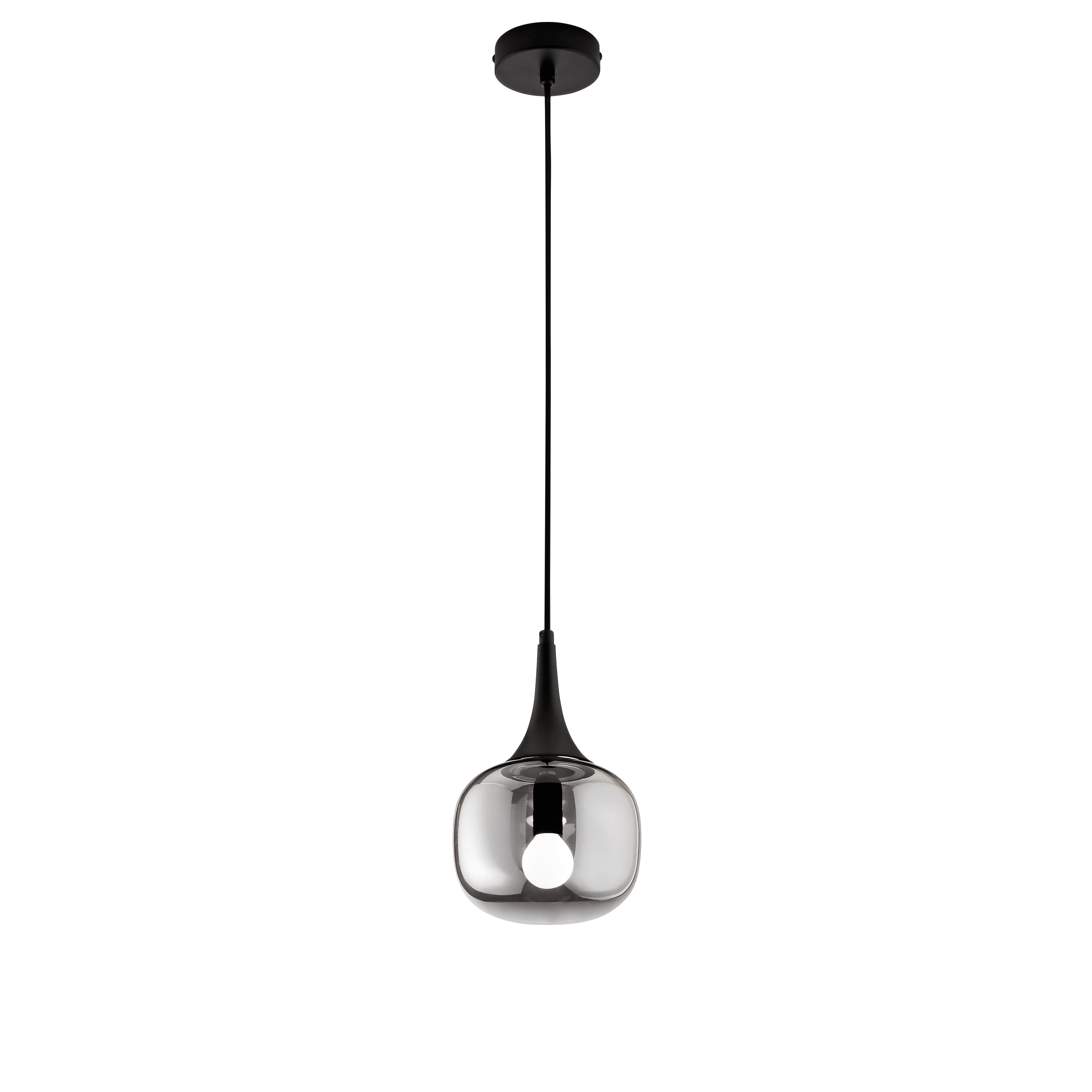 SOSPENSIONE JAIPUR FUME'/NERA 1XE14 17X17X150CM - Luce Ambiente e Design