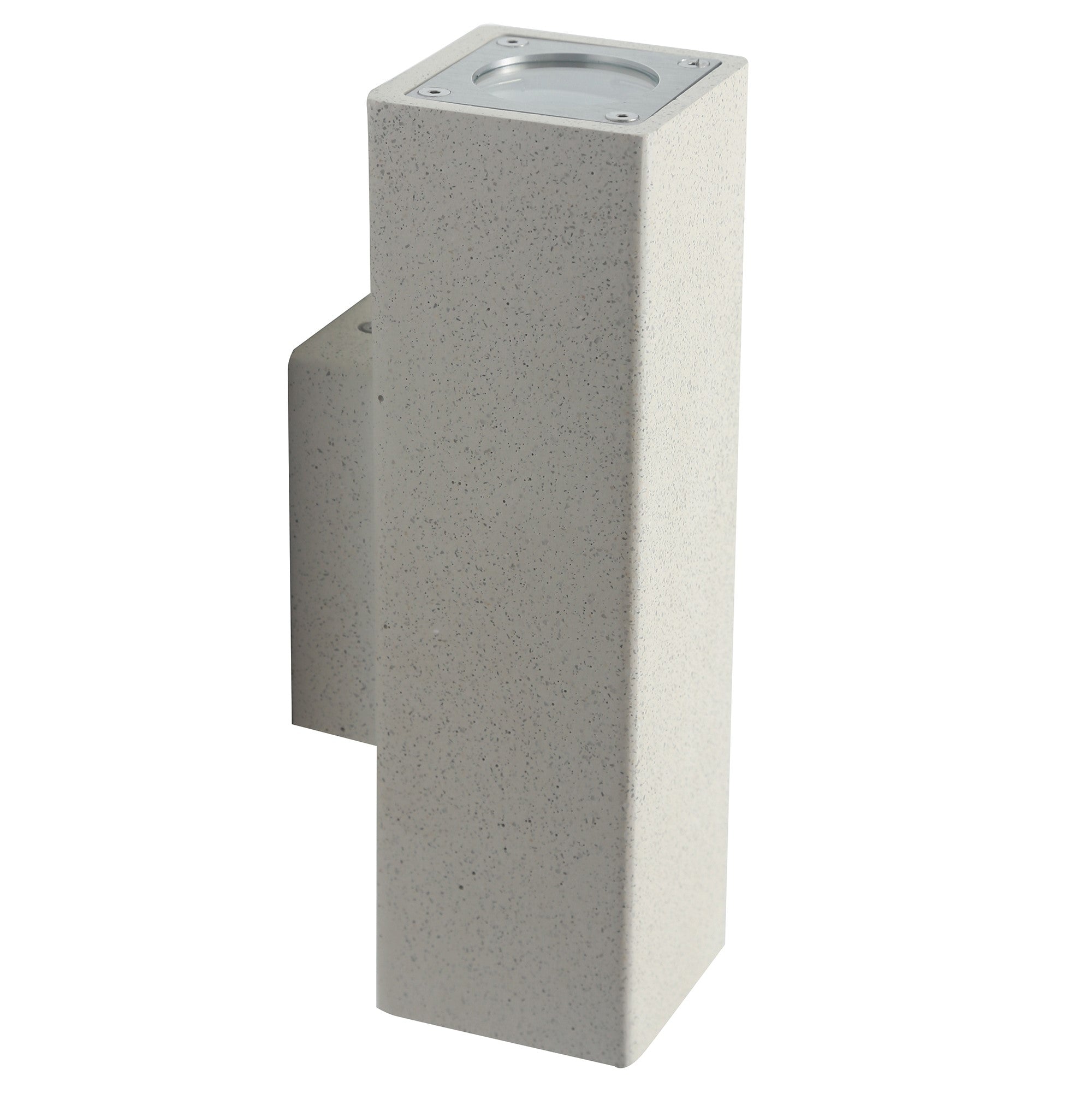 APPLIQUE OAKLAND CEMENTO BIANCO 2XGU10 IP65 25,4X10,3X7,5CM - Intec