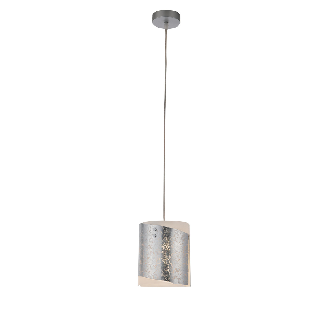 SOSPENSIONE PARIS BIANCA/SILVER 1XE27 20X20X120CM - Luce Ambiente e Design